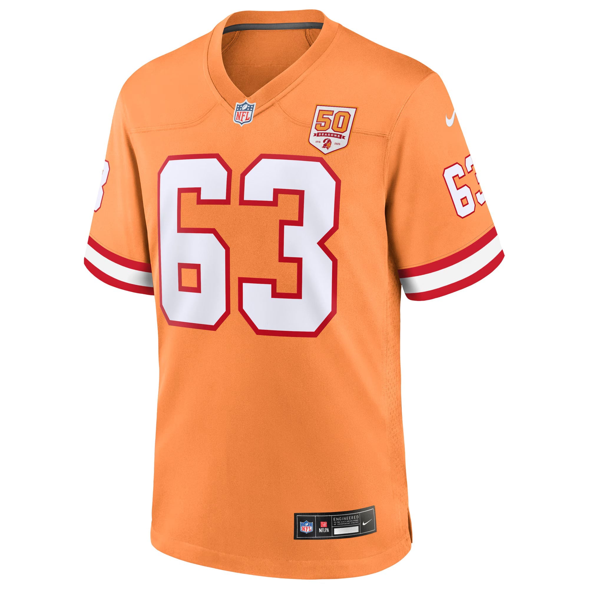 Tampa Bay Buccaneers Lee Roy Selmon Creamsicle 50th Season Game Jersey