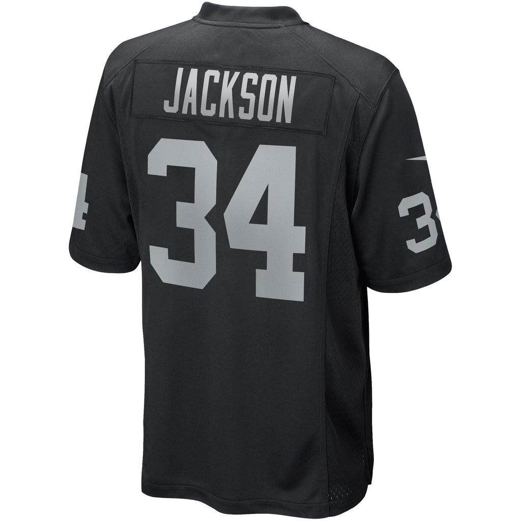 Las Vegas Raiders Bo Jackson Black Game Retired Player Jersey