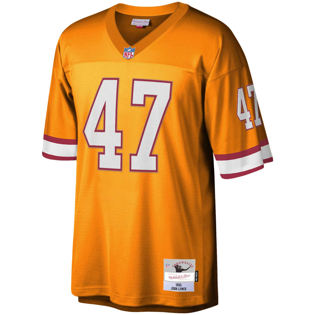 Tampa Bay Buccaneers John Lynch Mitchell & Ness Orange Big & Tall 1995 Legacy Retired Player Jersey