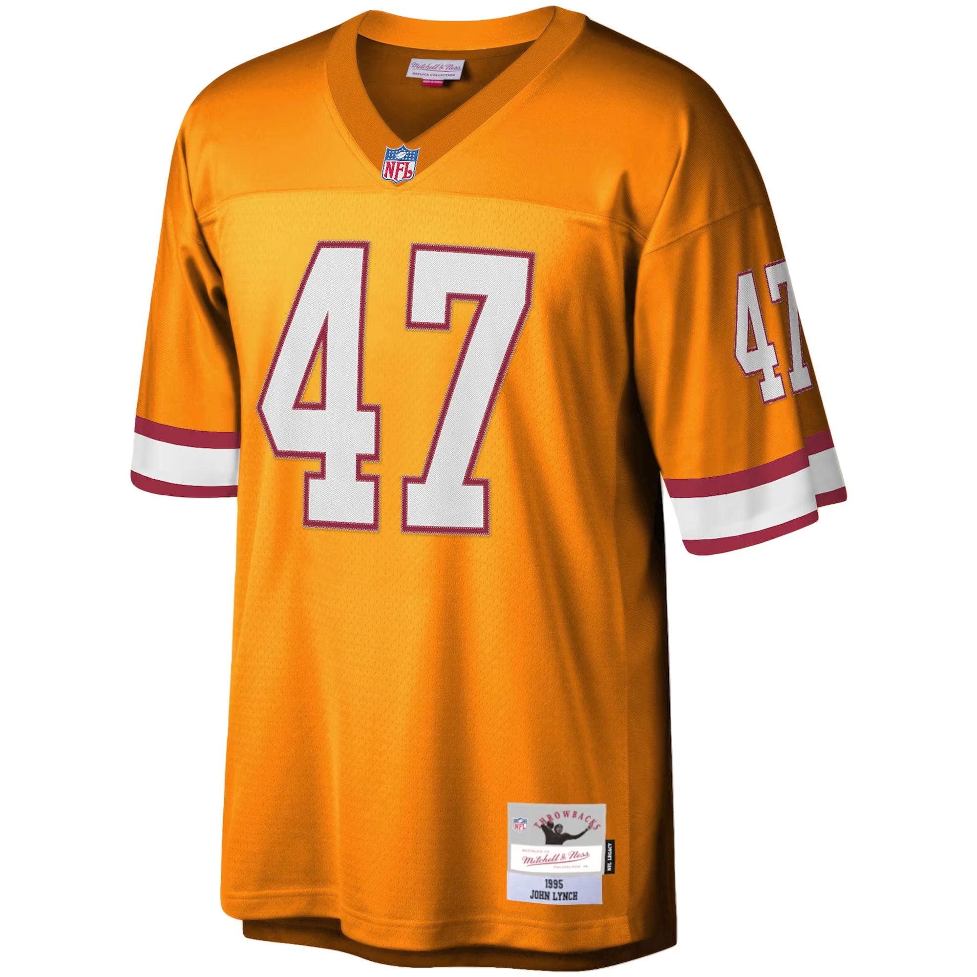 Tampa Bay Buccaneers John Lynch Mitchell & Ness Orange Big & Tall 1995 Legacy Retired Player Jersey