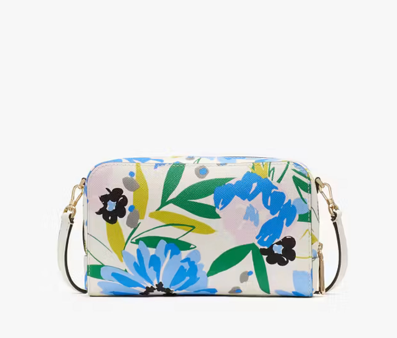 NWT Kate Spade Staci Floral Dual Zip Around Mini Crossbody/Clutch