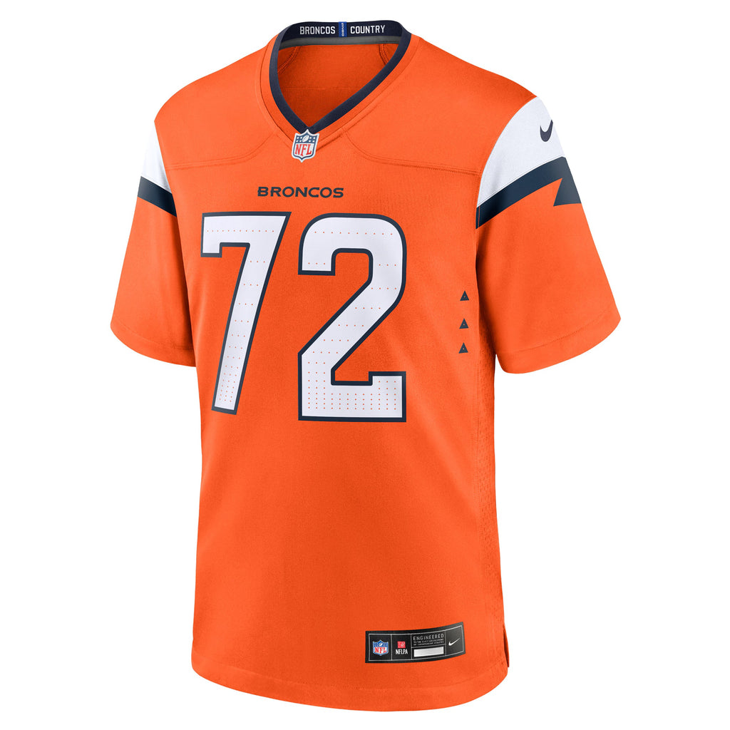 Denver Broncos Garett Bolles Orange Team Game Jersey