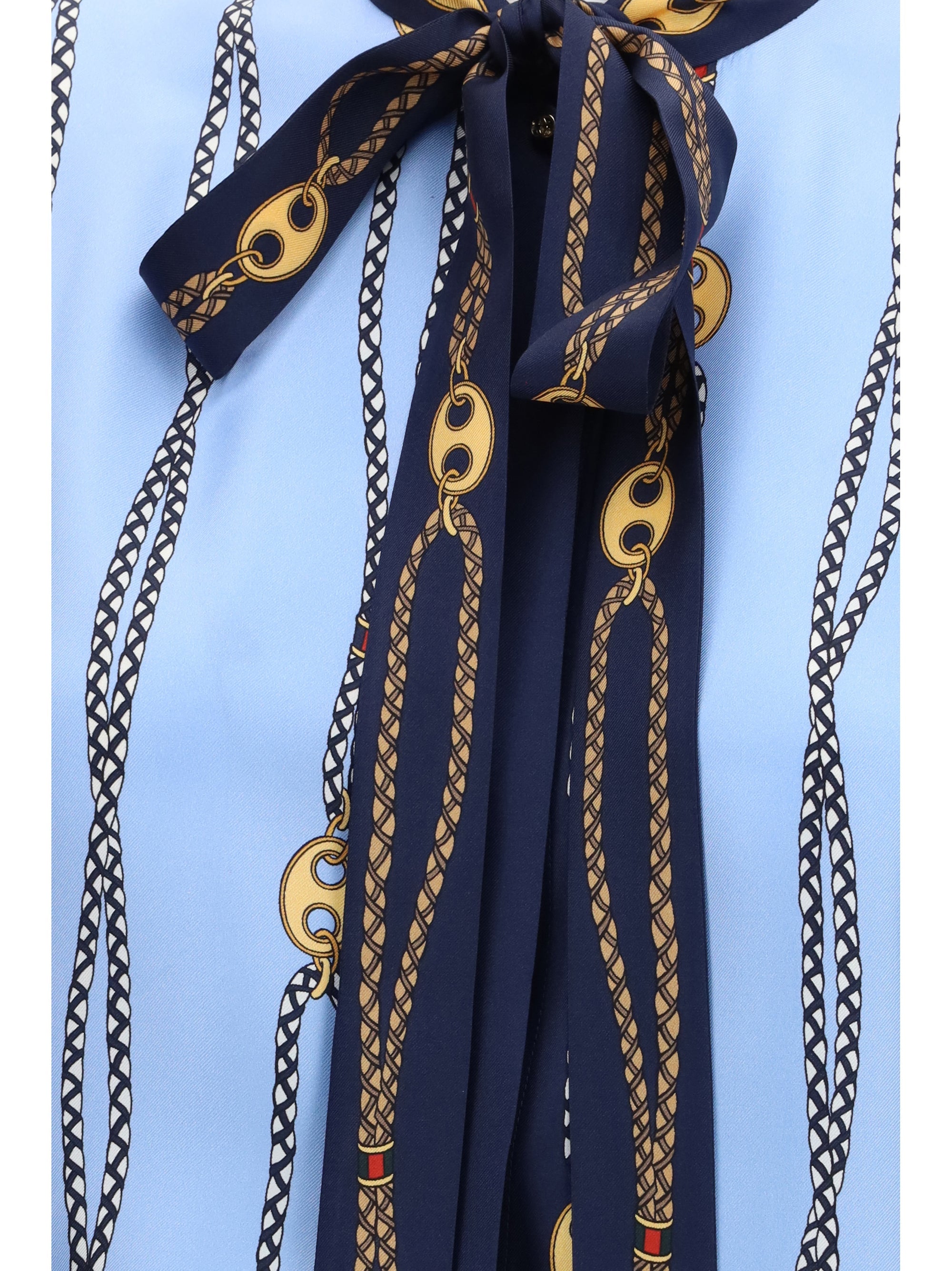 Gucci Women Silk Printed Shirt
