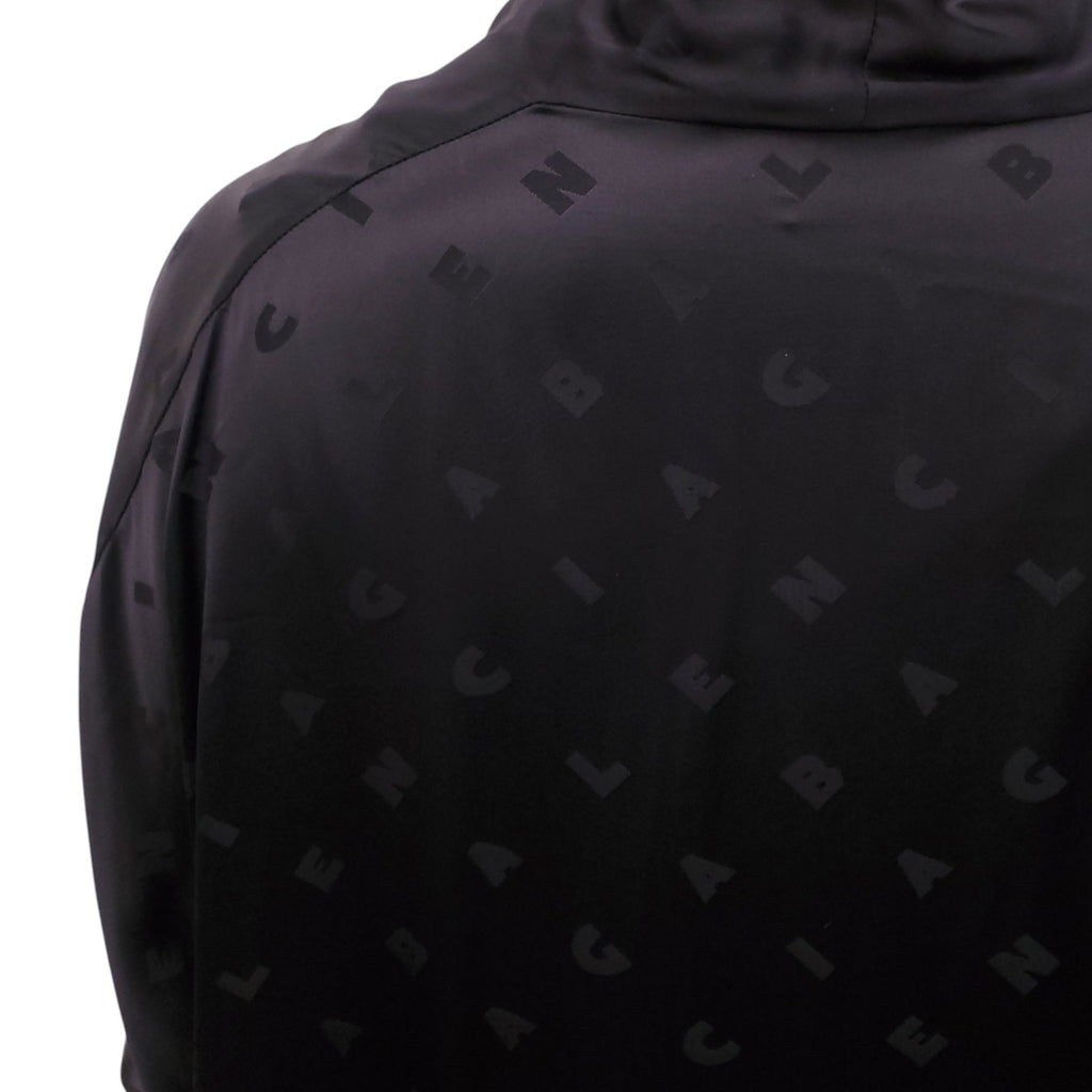 BALENCIAGA BLACK LOGO JACQUARD DRESS - SIZE 2 (M)