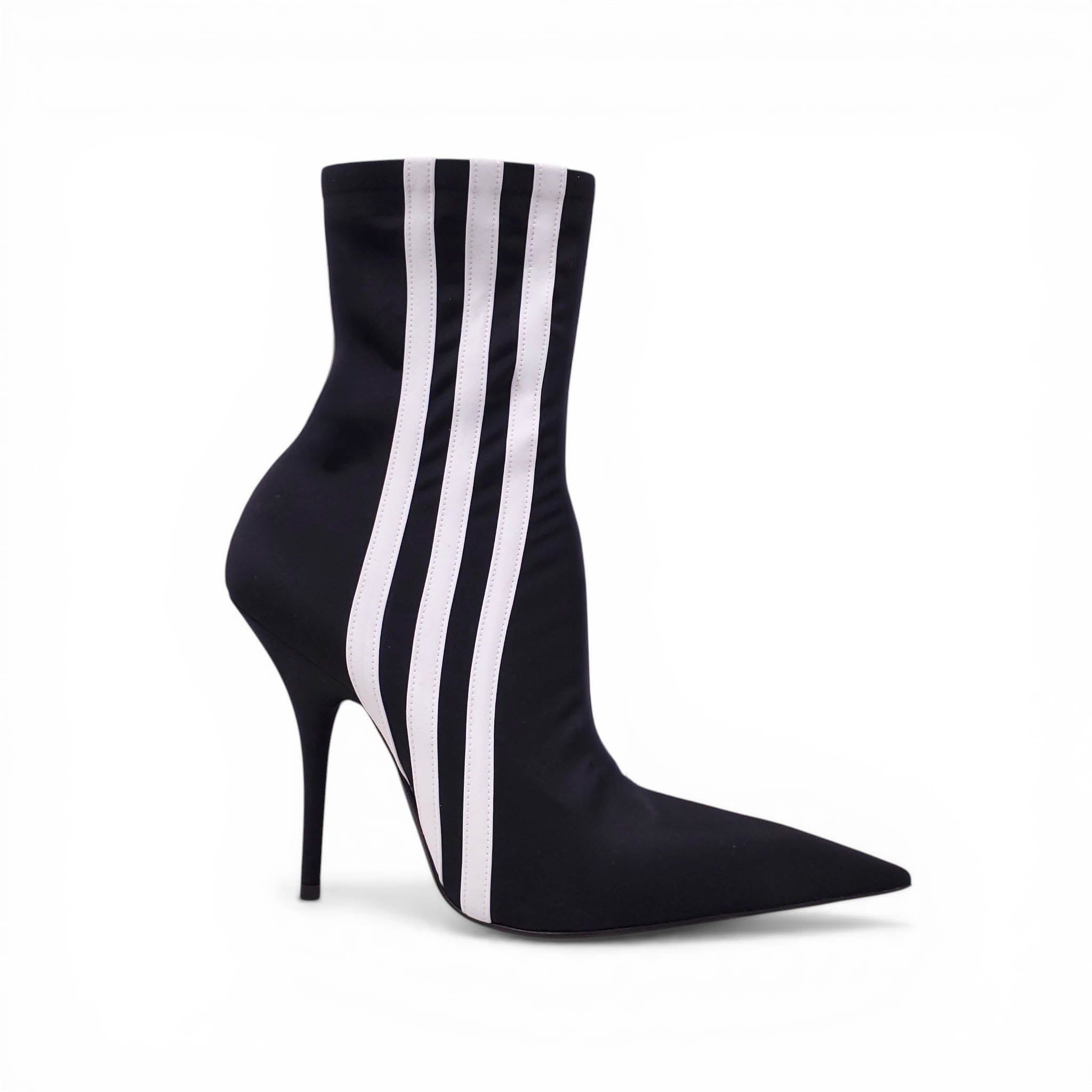 BALENCIAGA x ADIDAS BLACK SPANDEX KNIFE BOOTIES - SIZE 36