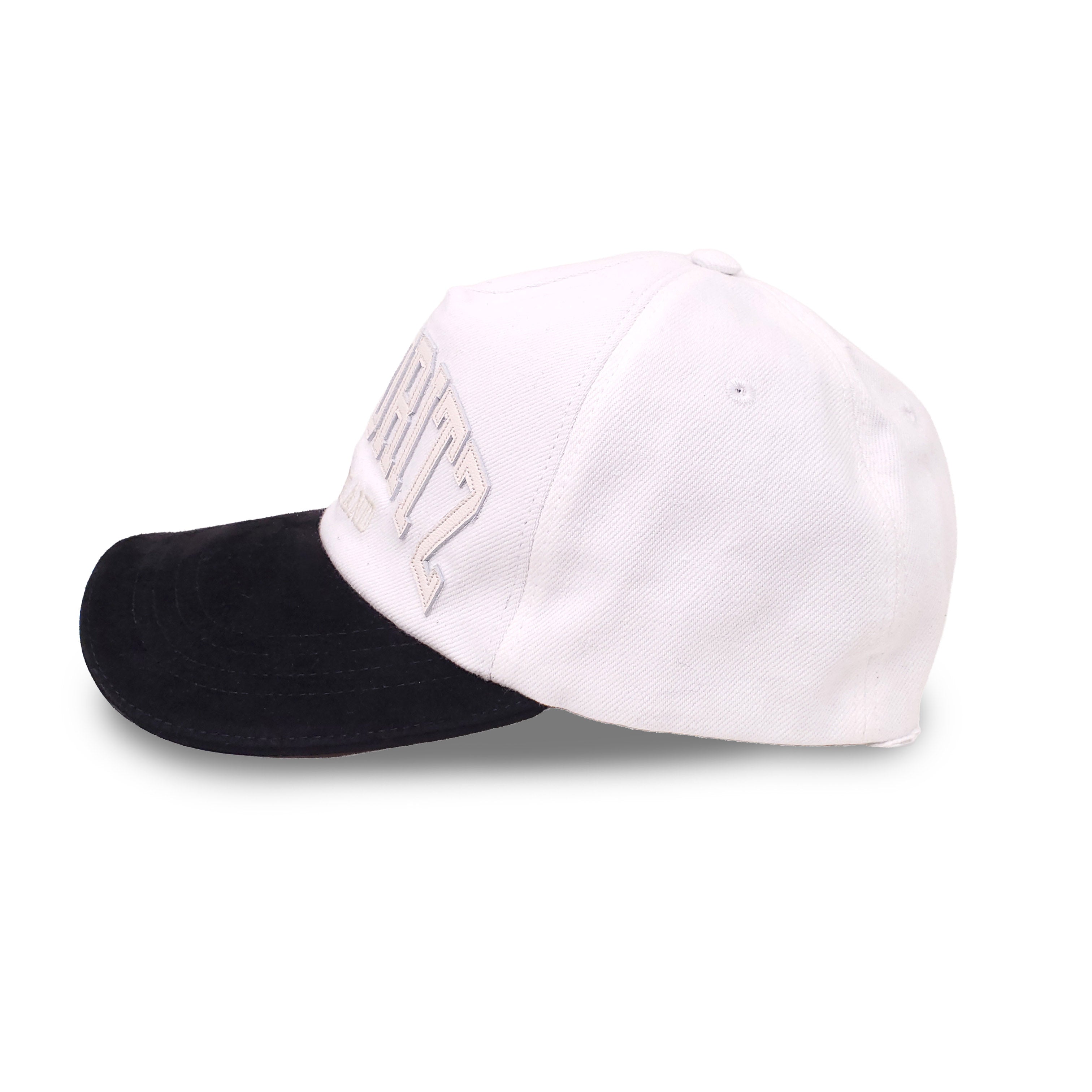 BALLY CREAM AND BLACK ST. MORITZ HAT SIZE- 56
