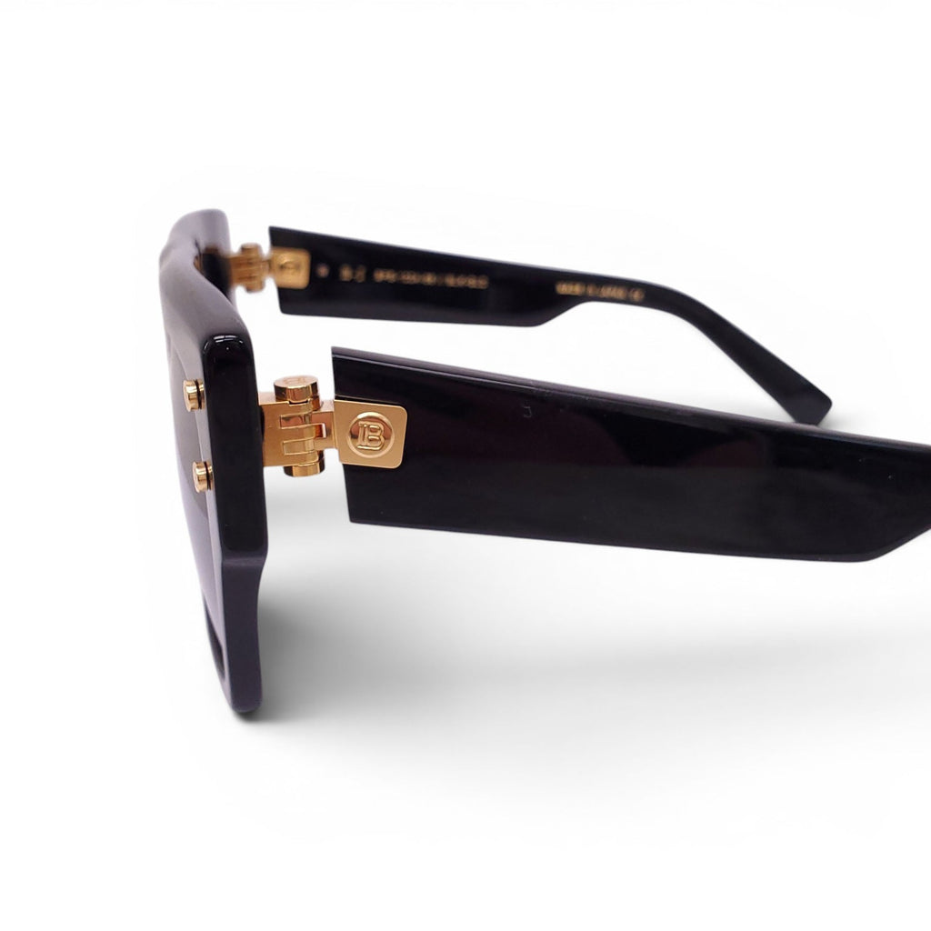 BALMAIN GOLD LOGO SUNGLASSES