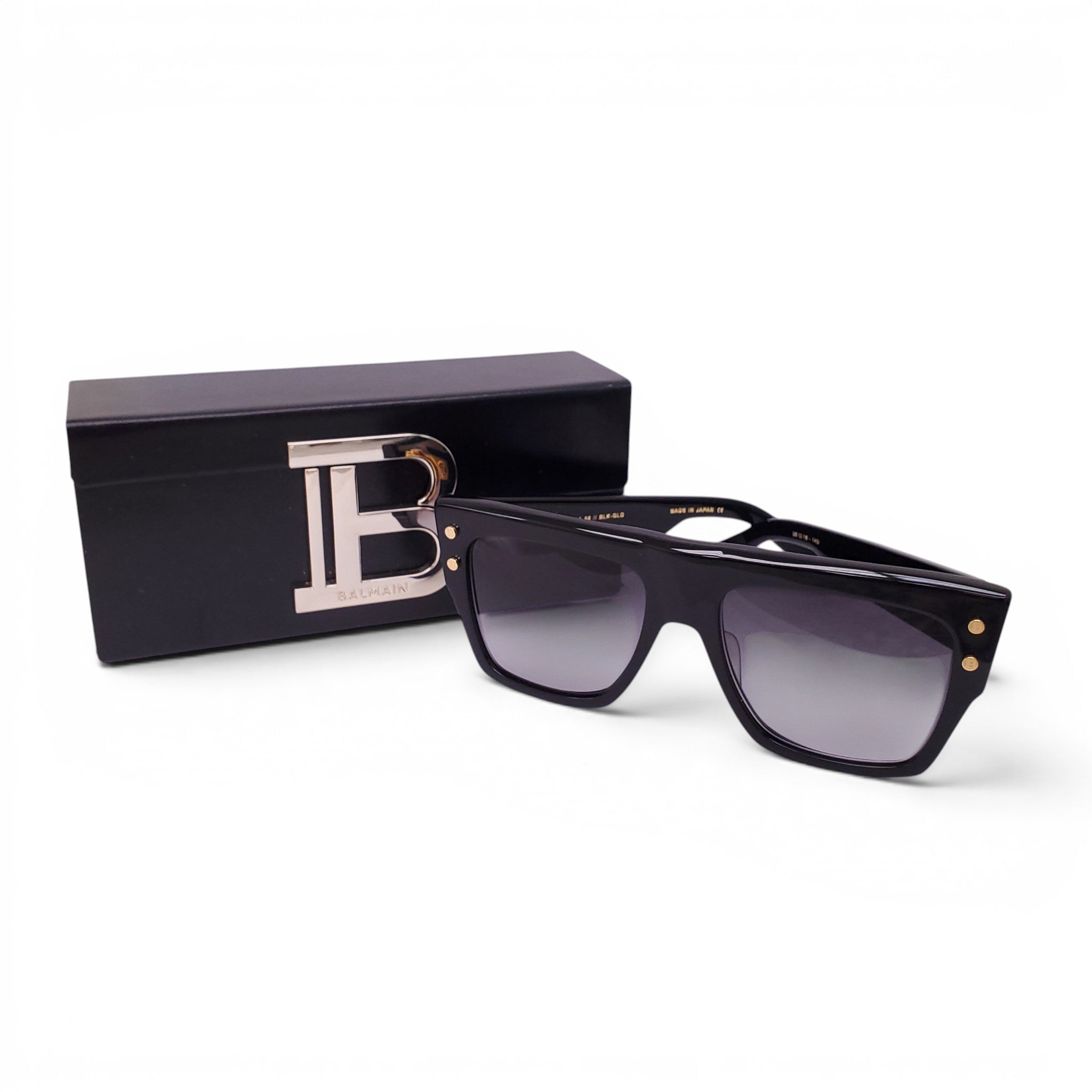 BALMAIN GOLD LOGO SUNGLASSES
