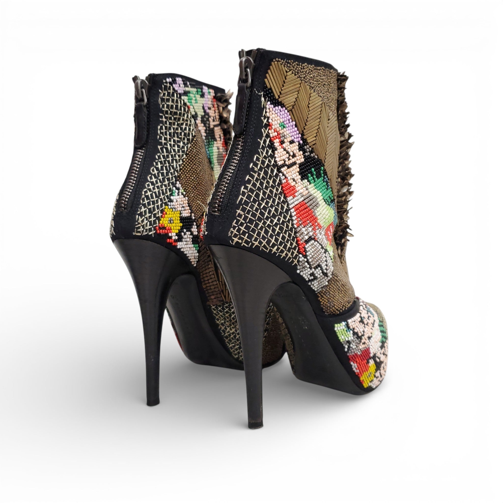 BARBARA BUI BEADED BOOTIES - SIZE 36