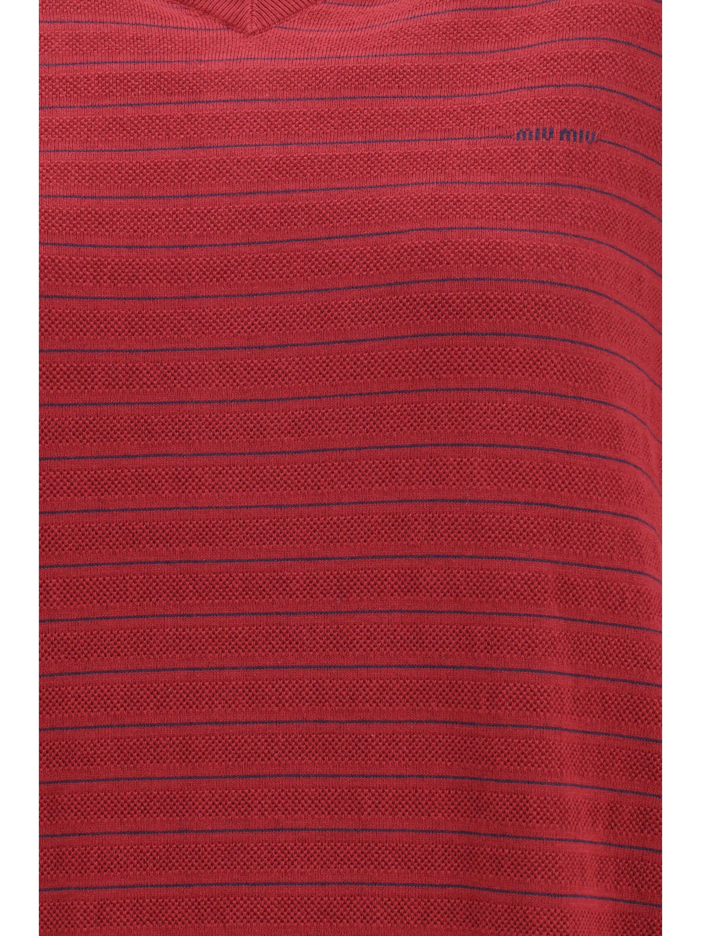 Miu Miu Women Cotton V-Neck Sweater