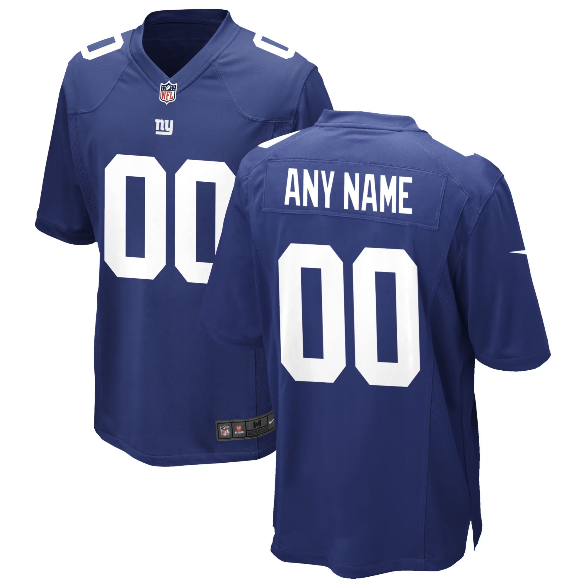 New York Giants Royal Custom Game Jersey