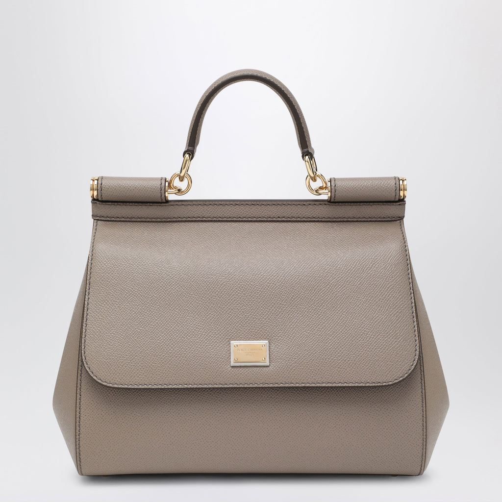 Dolce&Gabbana Large Mud Colour Sicily Hand Bag Women