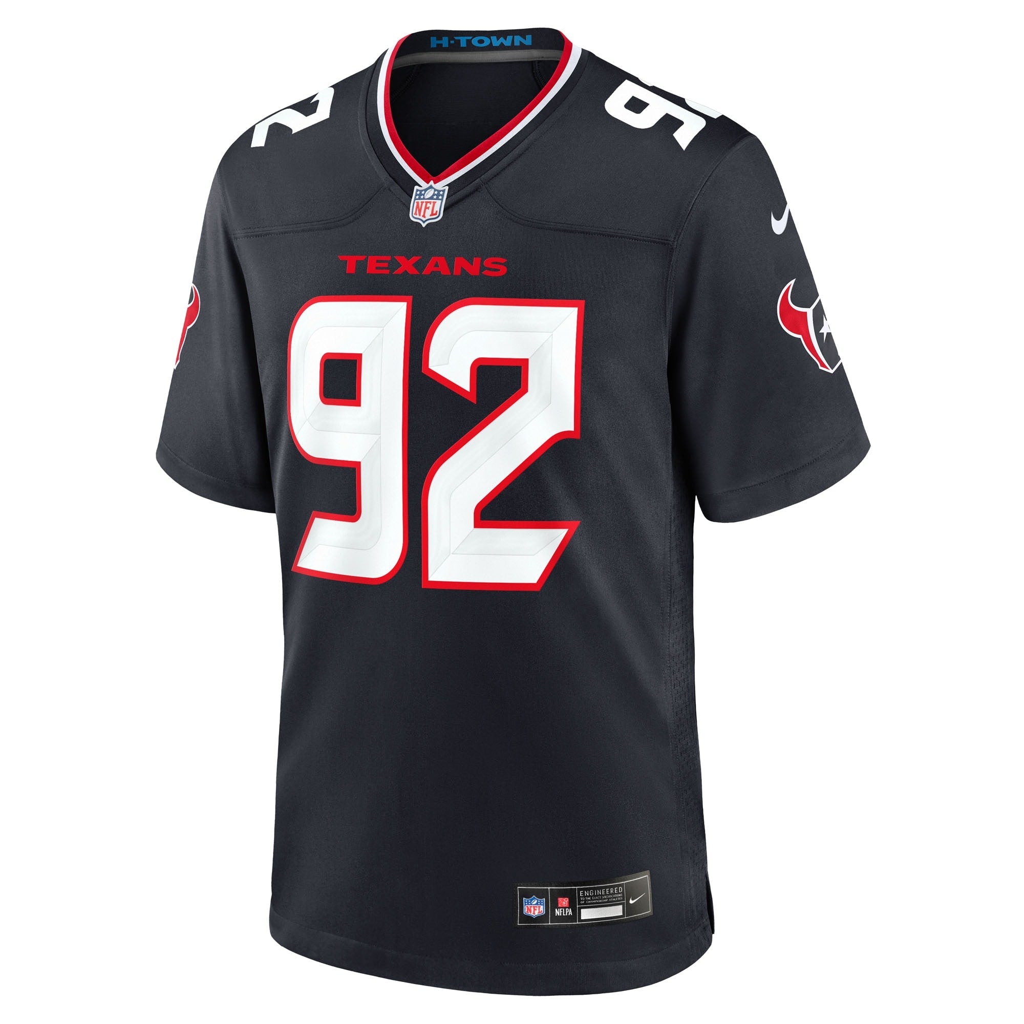 Houston Texans Dylan Horton Navy Team Game Jersey