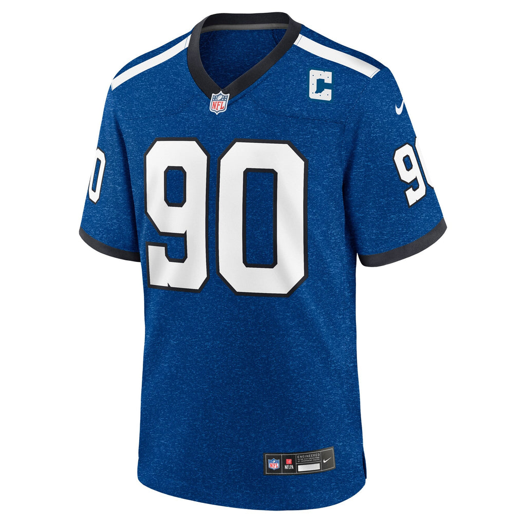 Indianapolis Colts Grover Stewart Blue Alternate Game Jersey