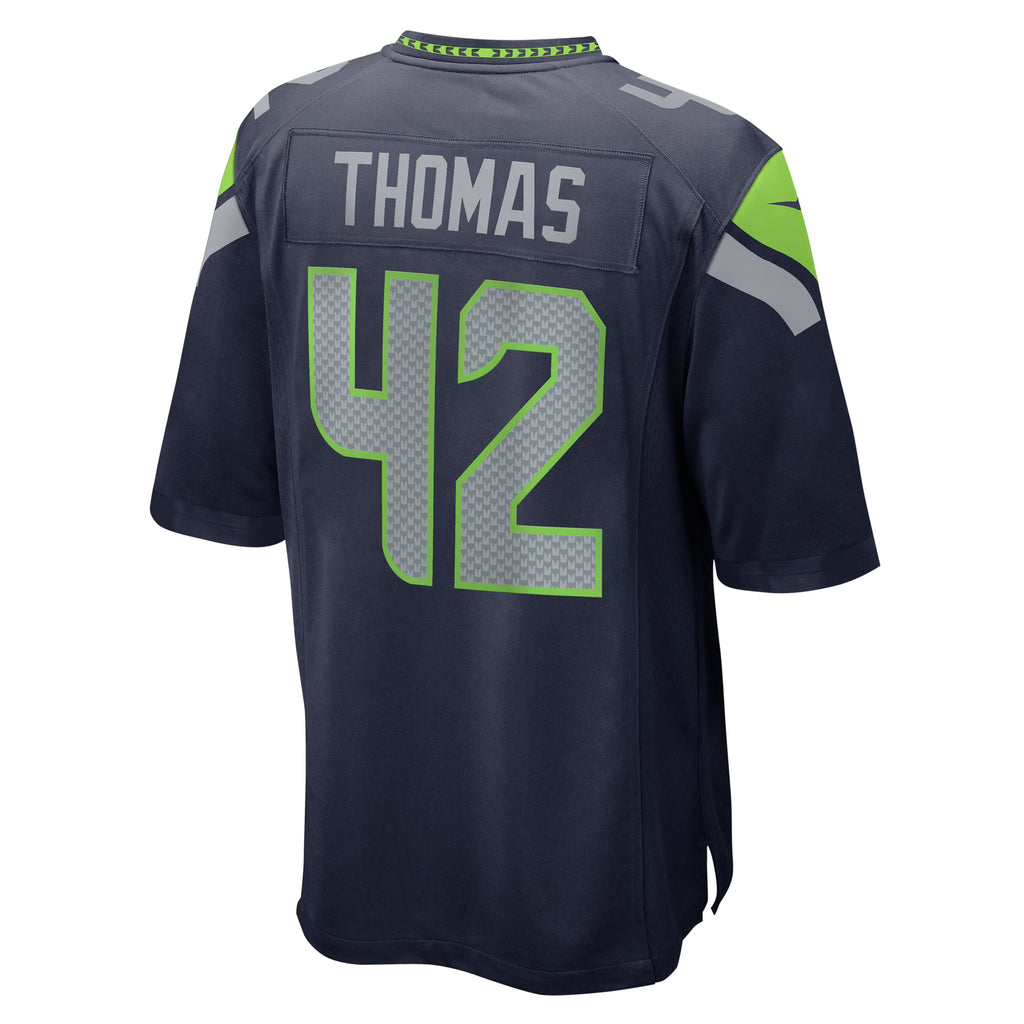 Seattle Seahawks Drake Thomas College Navy Game Jersey