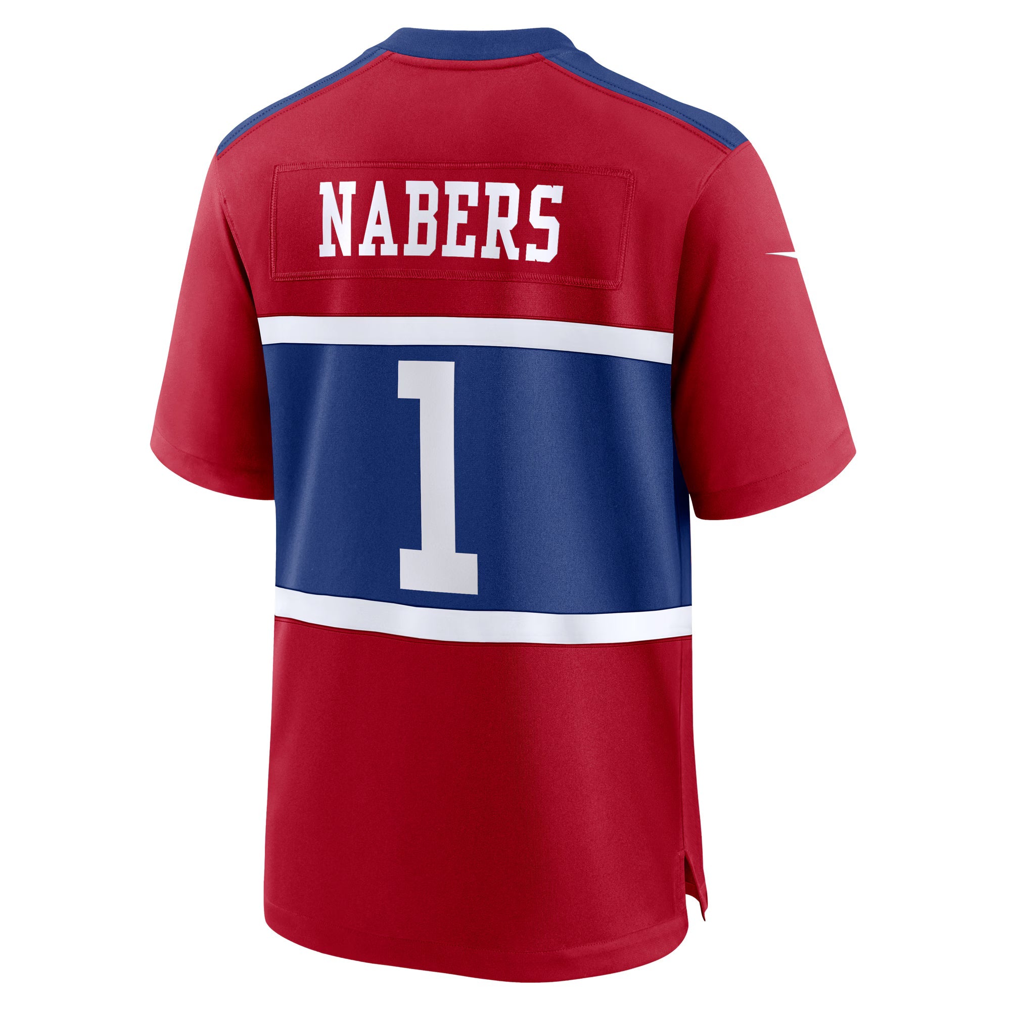 New York Giants Malik Nabers Century Red Alternate Game Jersey