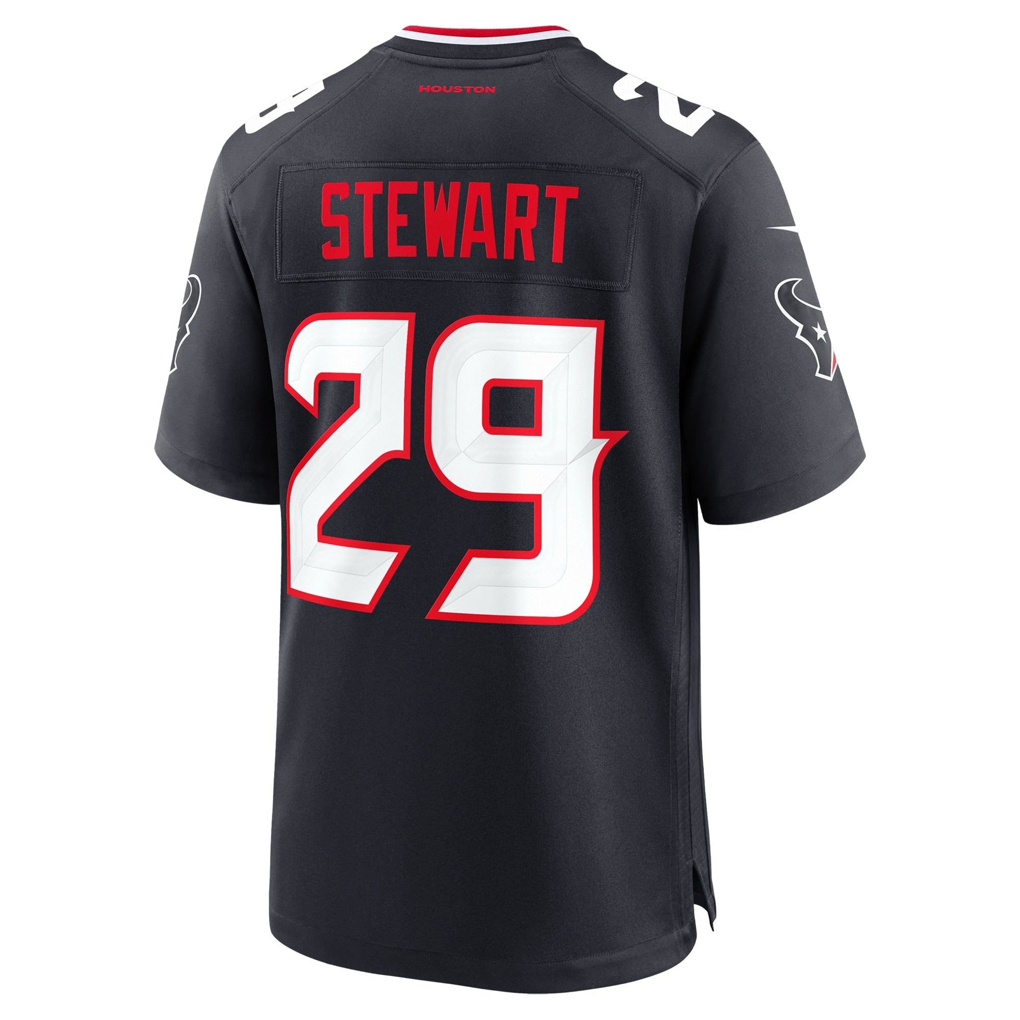 Houston Texans M.J. Stewart Navy Team Game Jersey