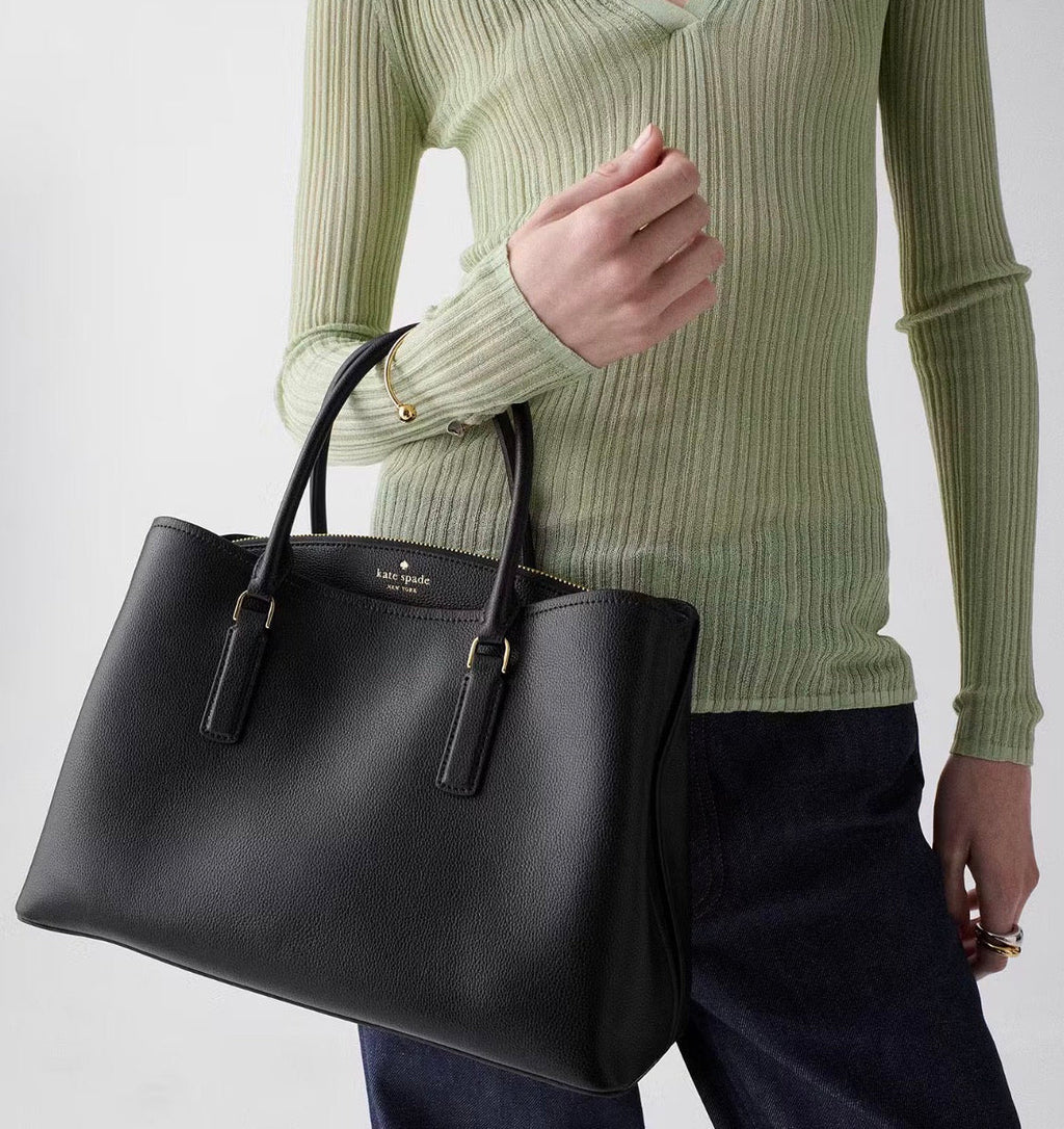 NWT Thompson Street Satchel Bag In Black