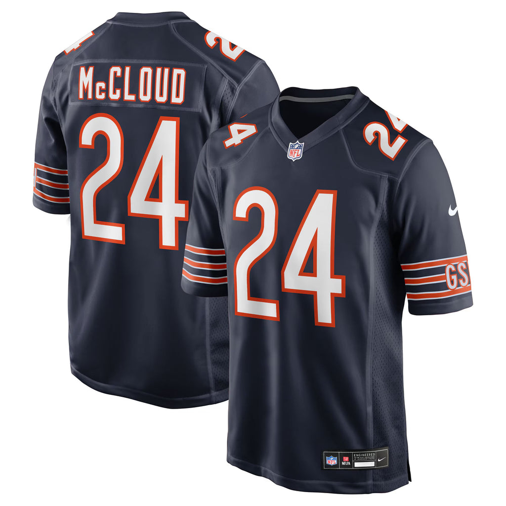 Chicago Bears Nick McCloud Navy Team Game Jersey