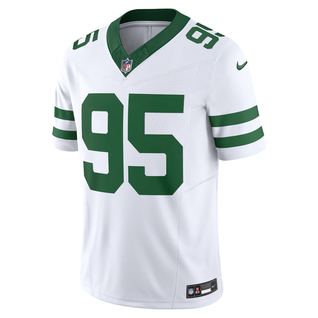 New York Jets Quinnen Williams Legacy White Vapor F.U.S.E. Limited Jersey