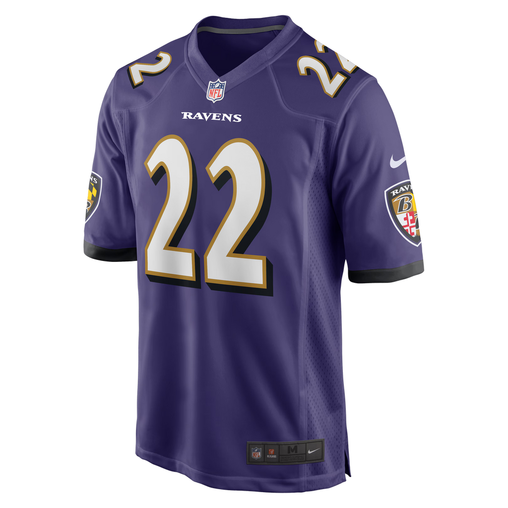 Baltimore Ravens Derrick Henry Purple Game Player Jersey