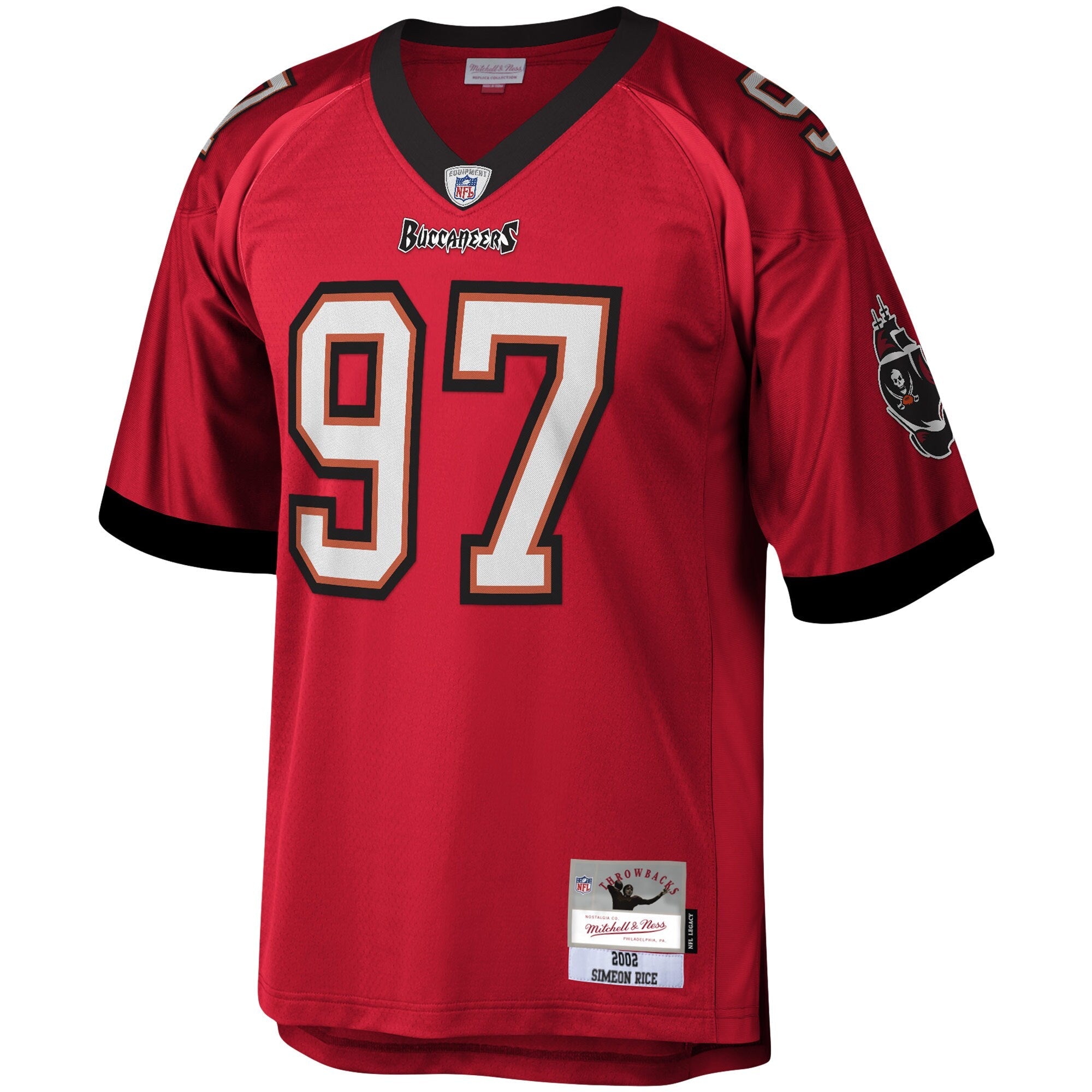 Tampa Bay Buccaneers Simeon Rice Mitchell & Ness Red Legacy Replica Jersey
