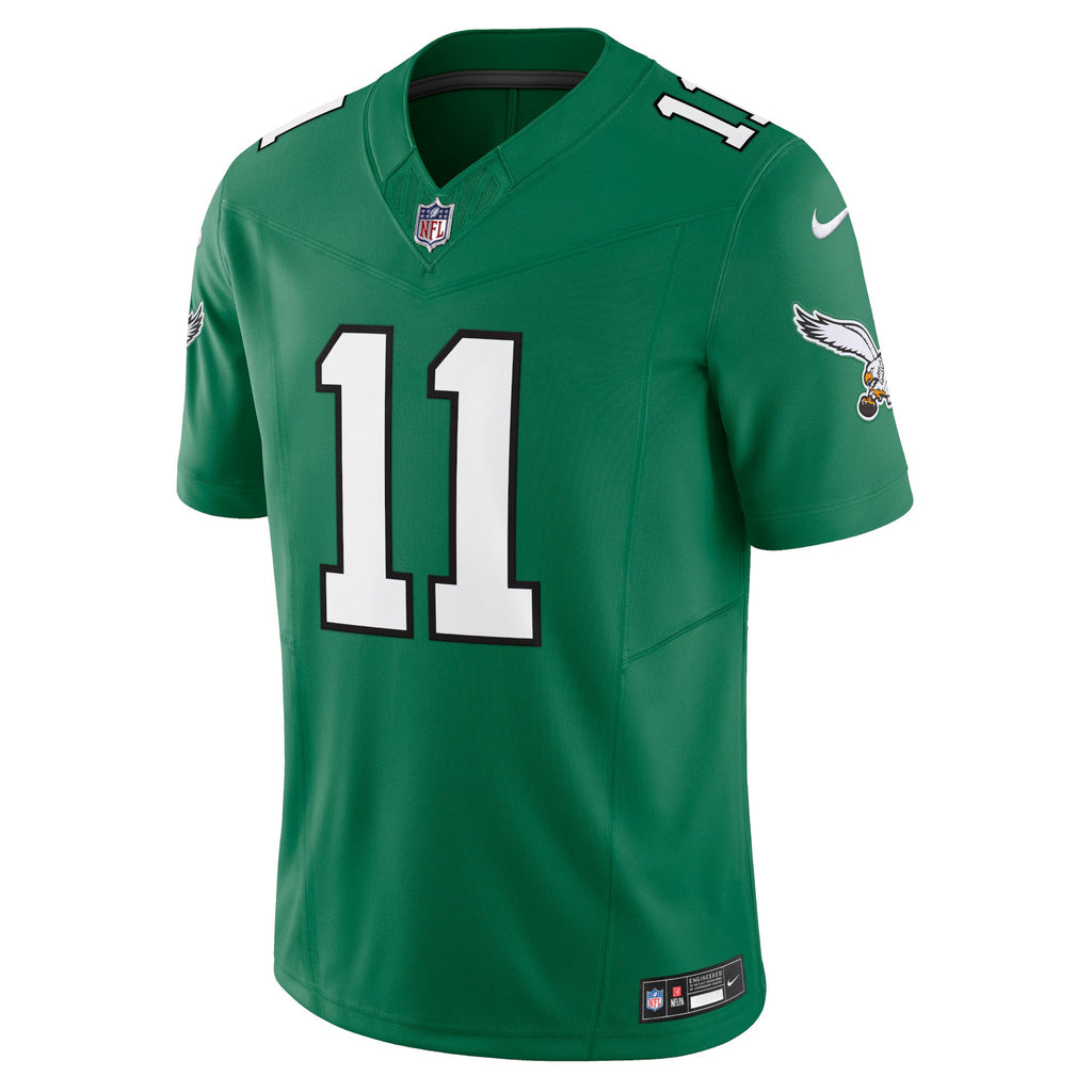 Philadelphia Eagles A.J. Brown Kelly Green Vapor F.U.S.E. Limited Jersey