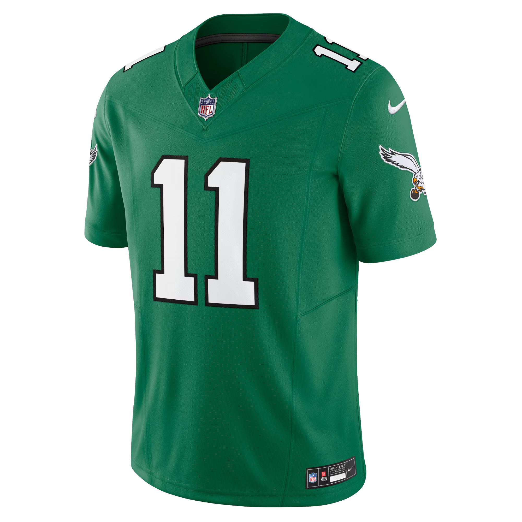 Philadelphia Eagles A.J. Brown Kelly Green Vapor F.U.S.E. Limited Jersey