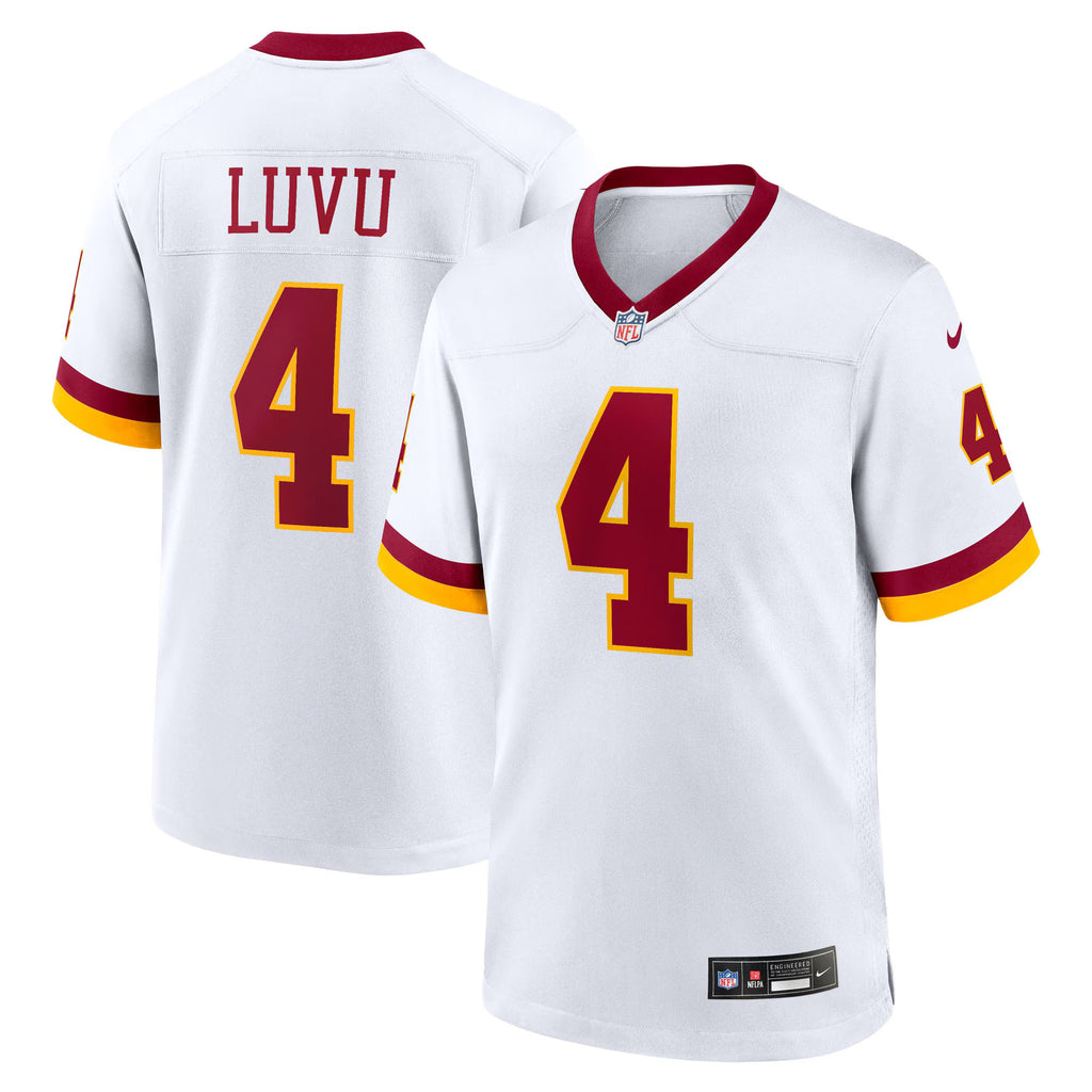 Washington Commanders Frankie Luvu White Game Super Bowl Era Jersey