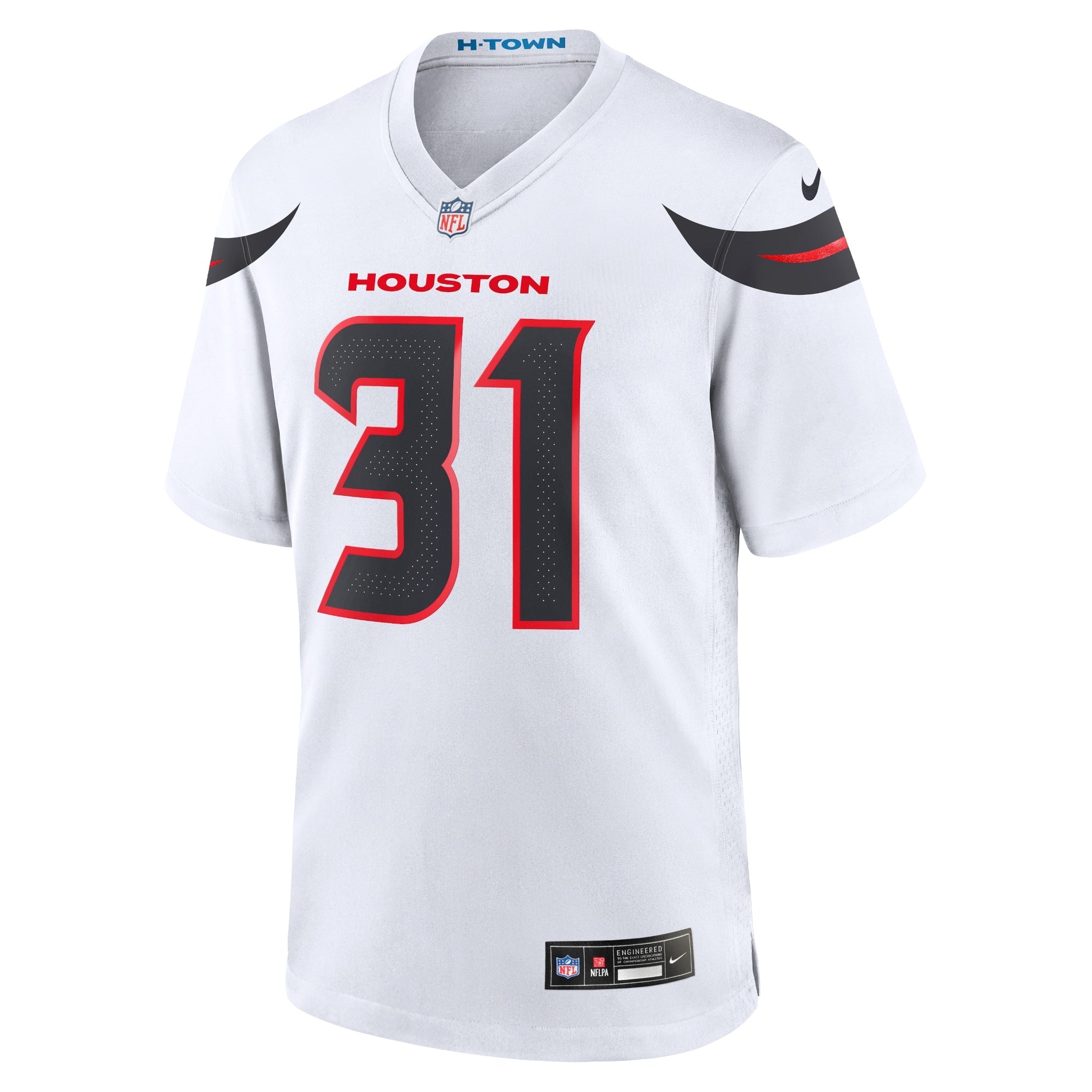 Houston Texans Dameon Pierce White Game Jersey