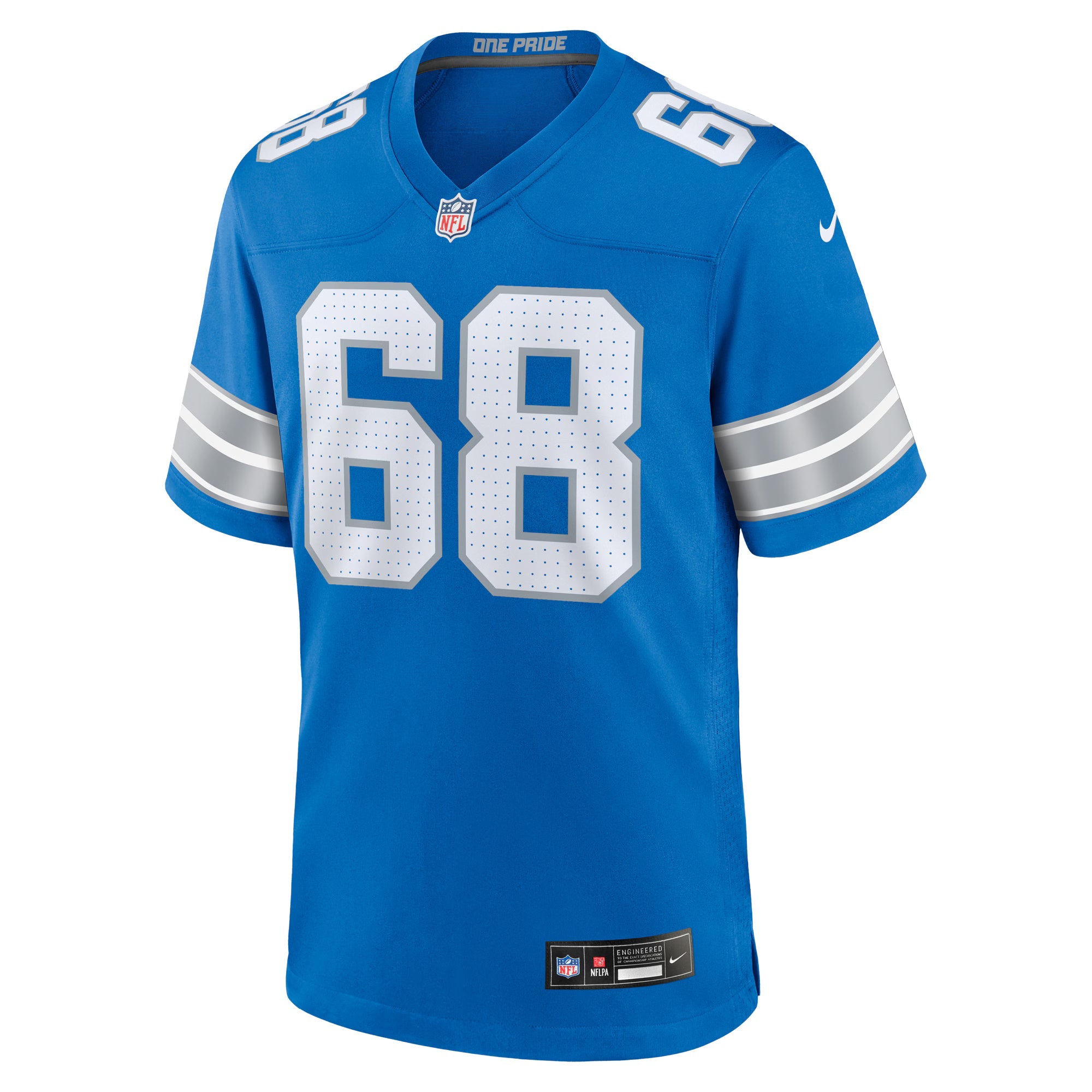 Detroit Lions Taylor Decker Blue Team Game Jersey