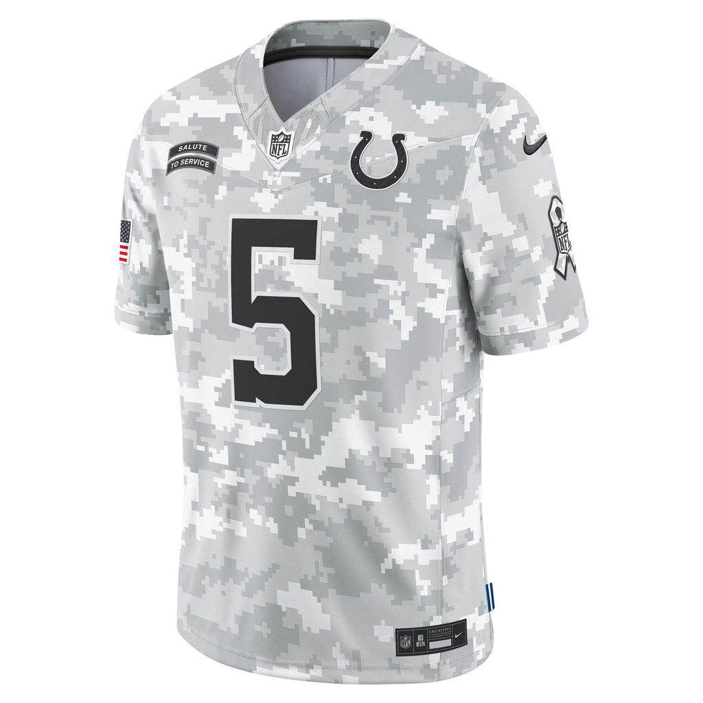 Indianapolis Colts Anthony Richardson Arctic Camo 2024 Salute to Service Limited Jersey