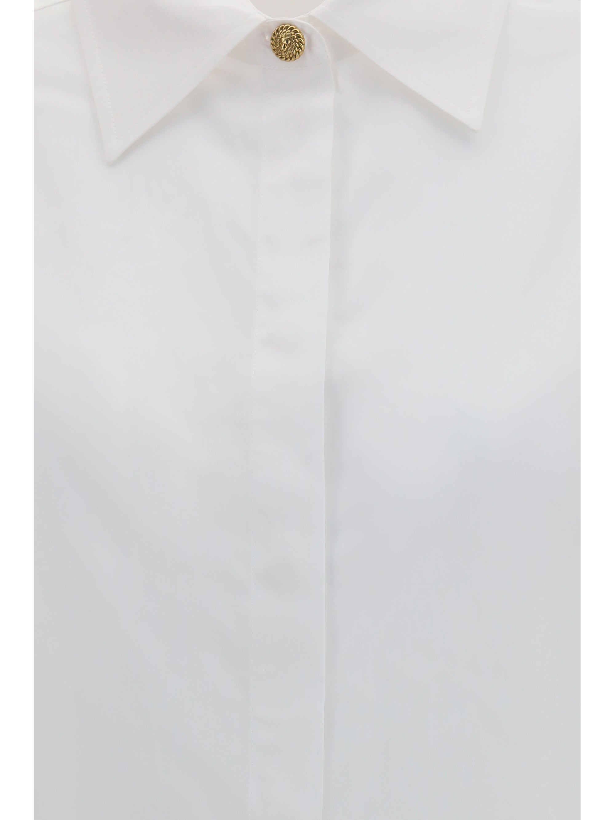 Balmain Women Cotton Poplin Shirt