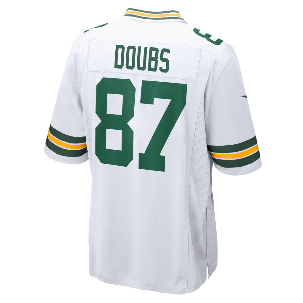 Green Bay Packers Romeo Doubs White Game Player Jersey