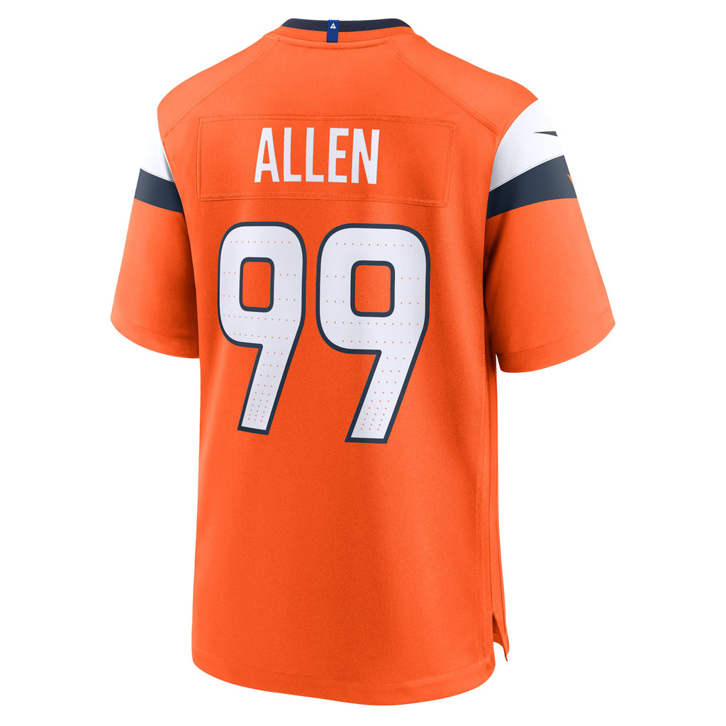 Denver Broncos Zach Allen Orange Team Game Jersey