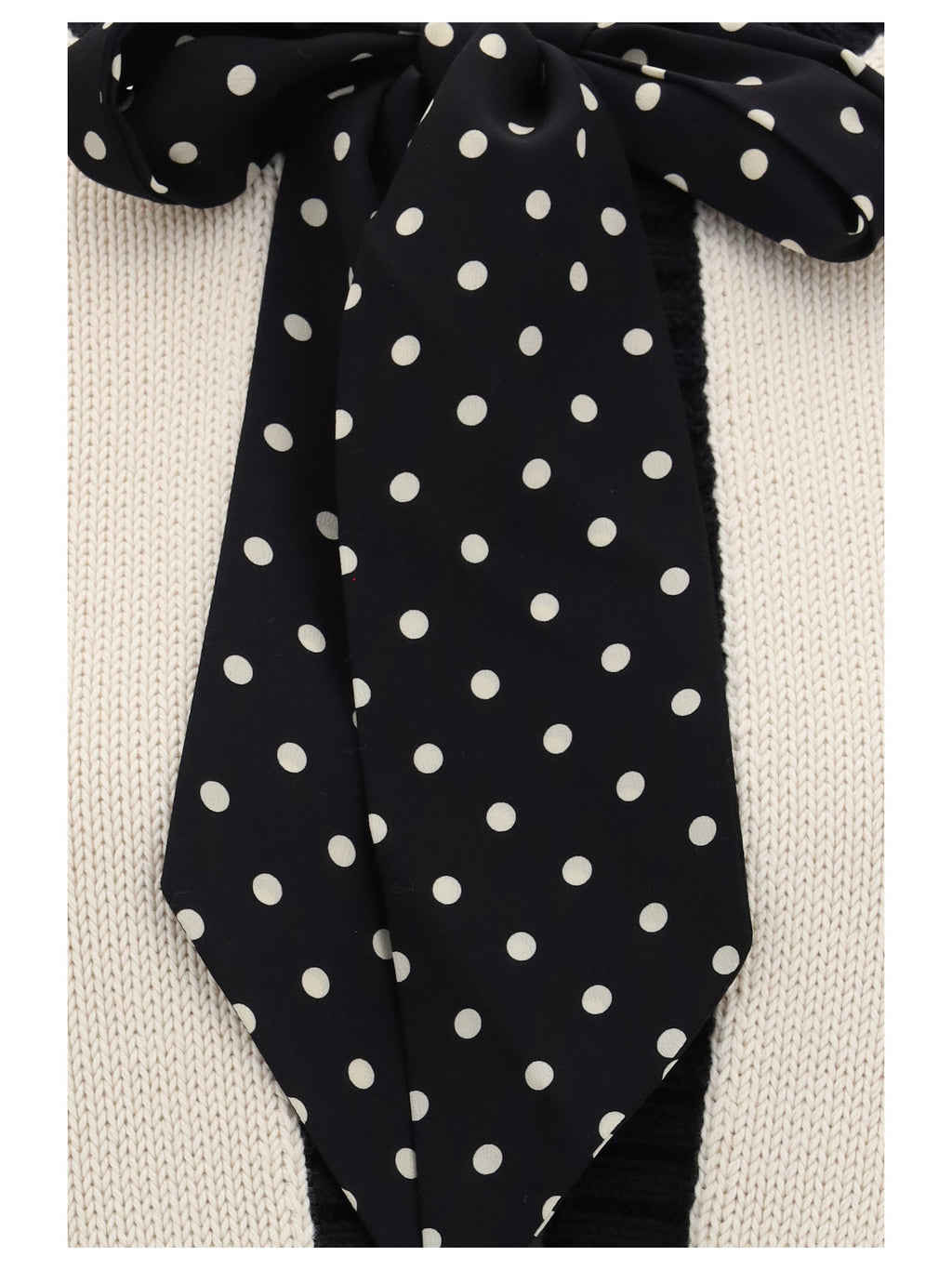 Valentino Women Open Polka-Dot Bow Cardigan