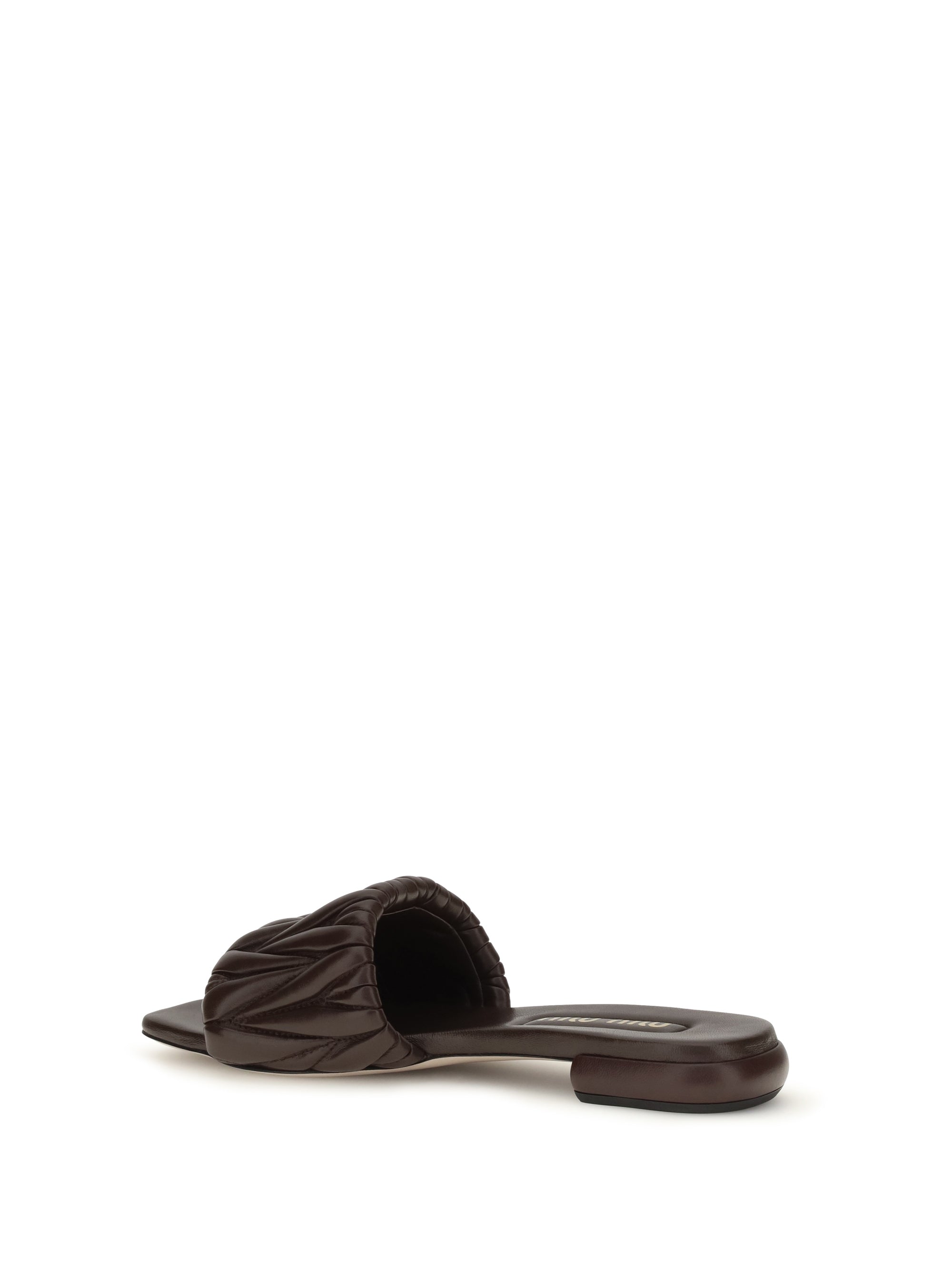 Miu Miu Women Matelassé Nappa Leather Sandals