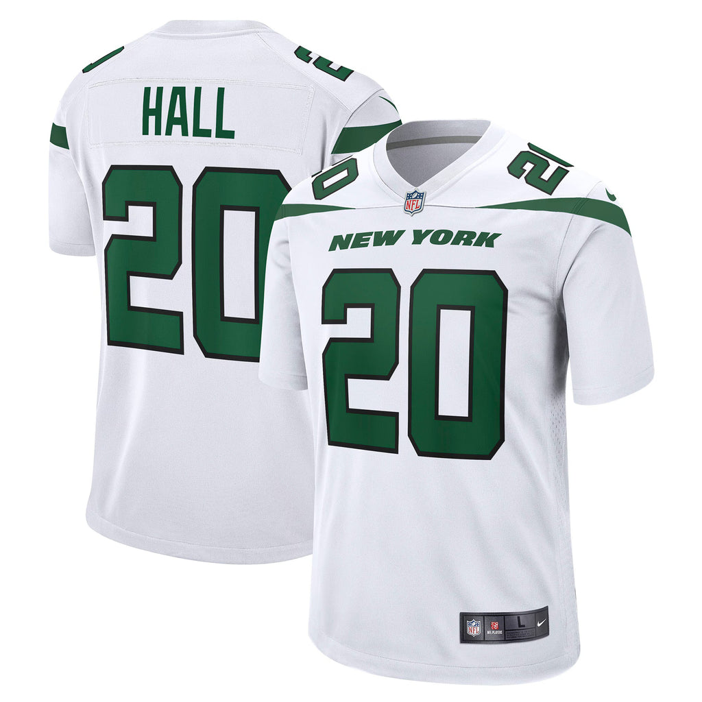 New York Jets Breece Hall White Away Game Player Jersey