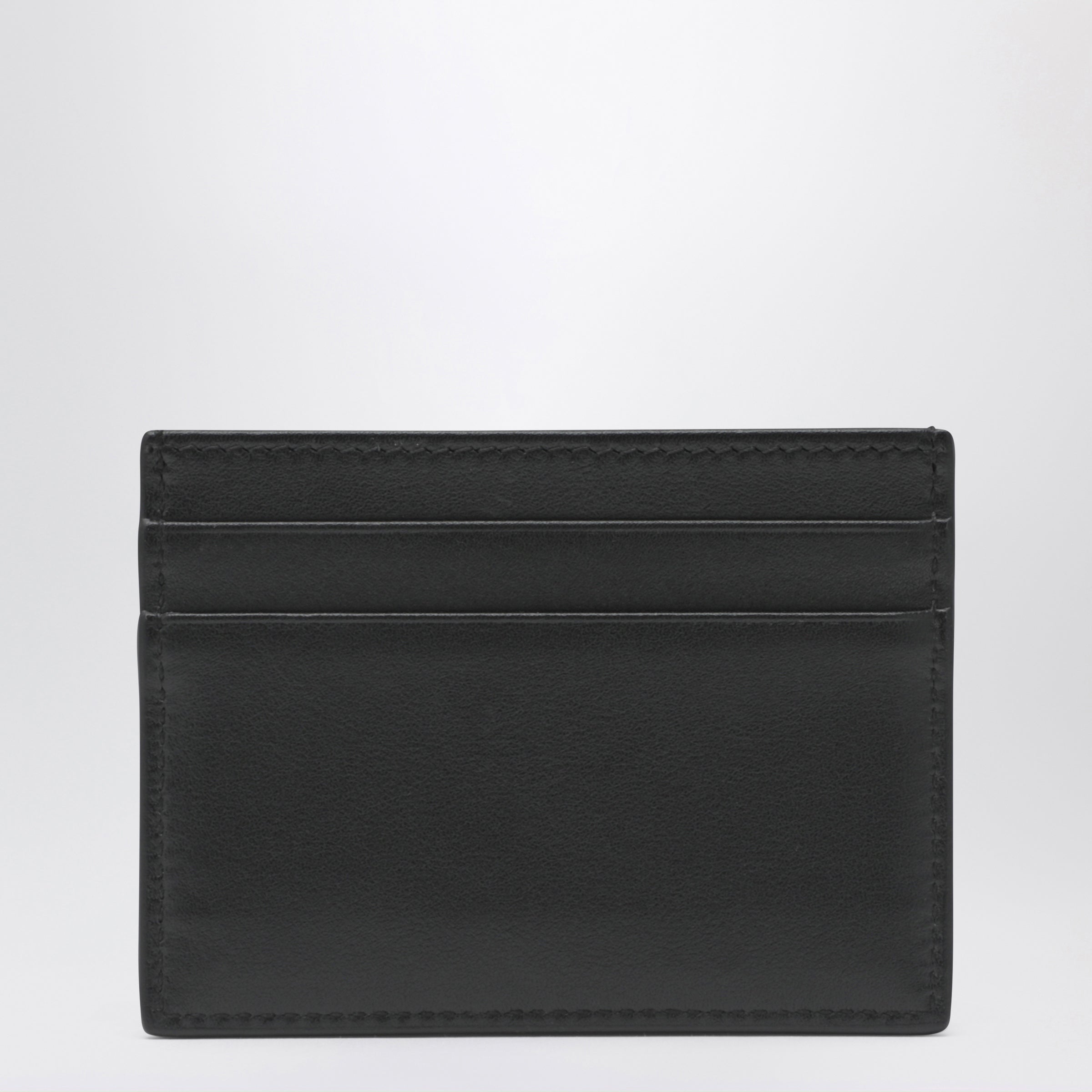 Dolce&Gabbana Black Leather Card Holder With Dg Logo Women