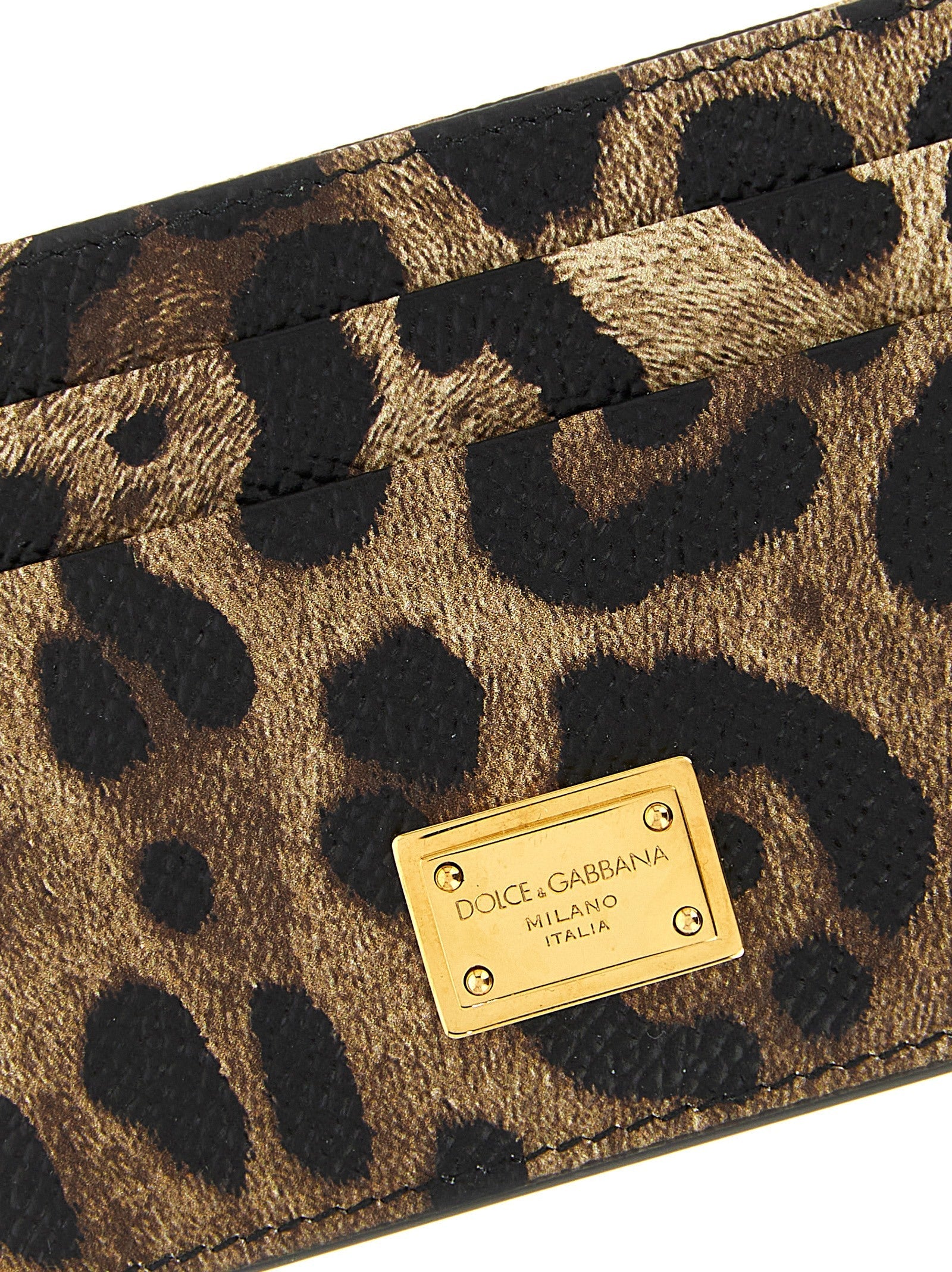 Dolce & Gabbana Women Animal Print Card Holder