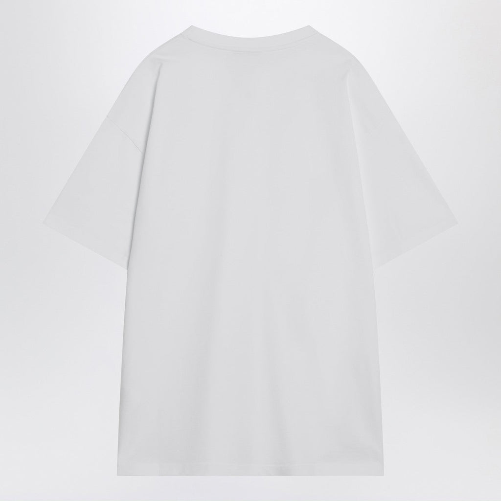 Givenchy White Cotton T-Shirt With Logo Patch Men