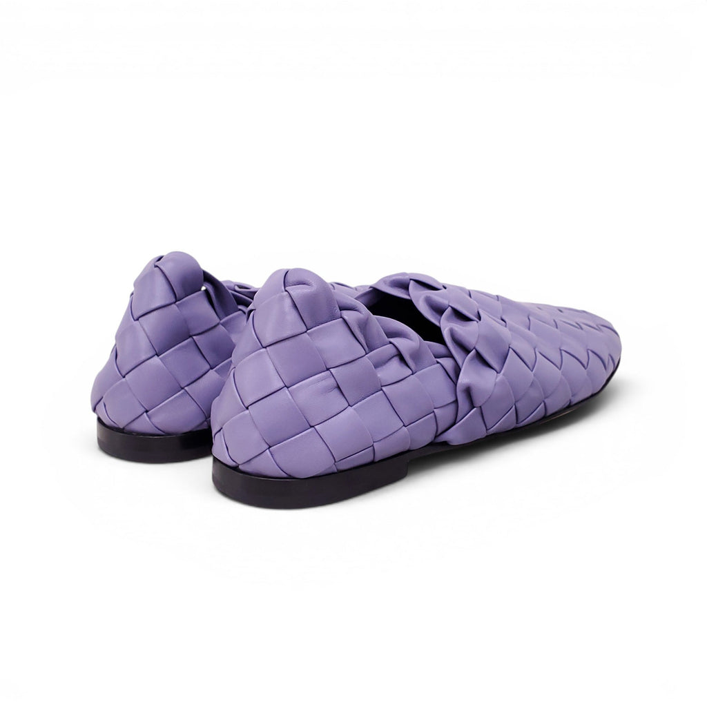 BOTTEGA VENETA LAGOON NAPPA INTRECCIATO SLIPPER FLATS - SIZE 41