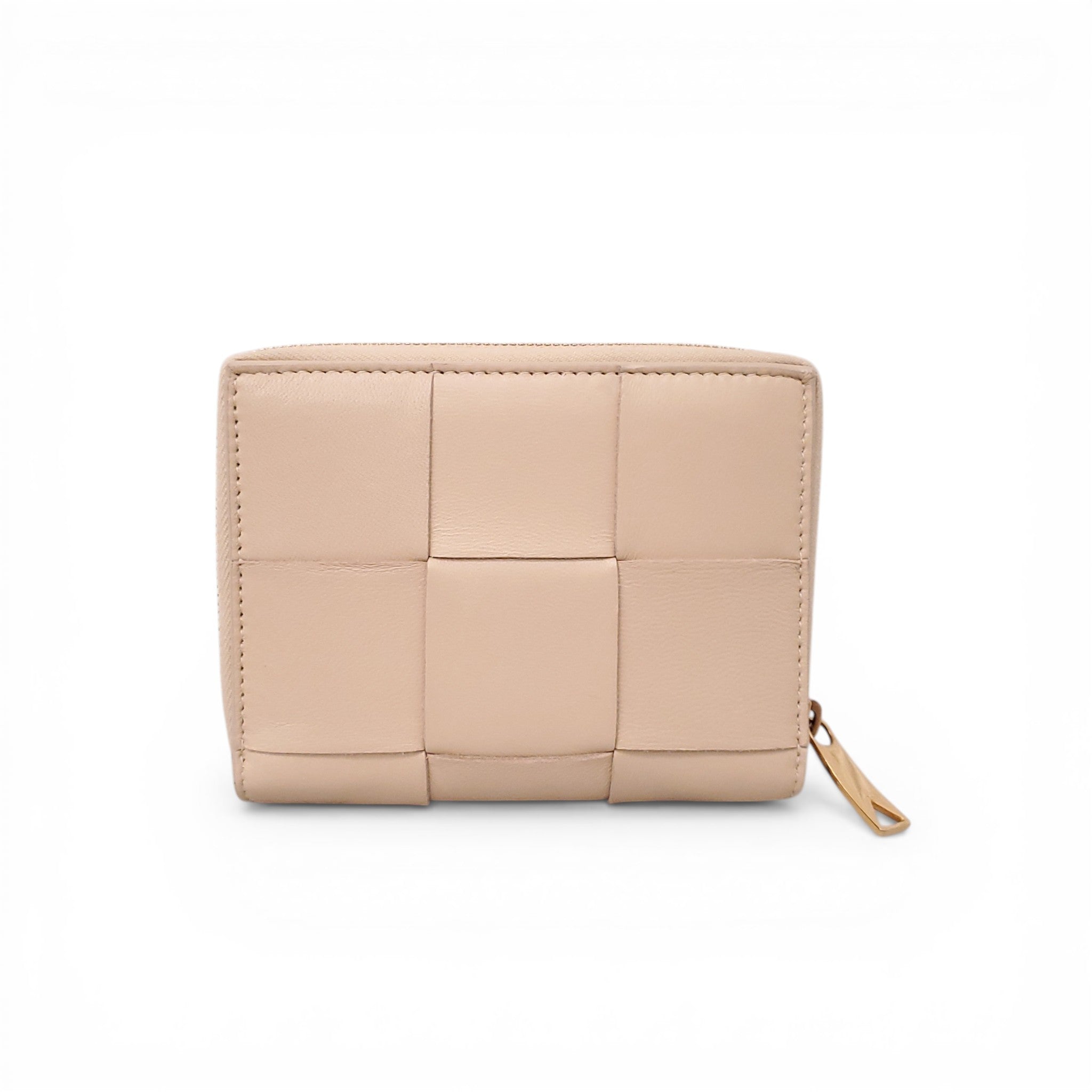 BOTTEGA VENETA NUDE INTRECCIATO BI-FOLD WALLET