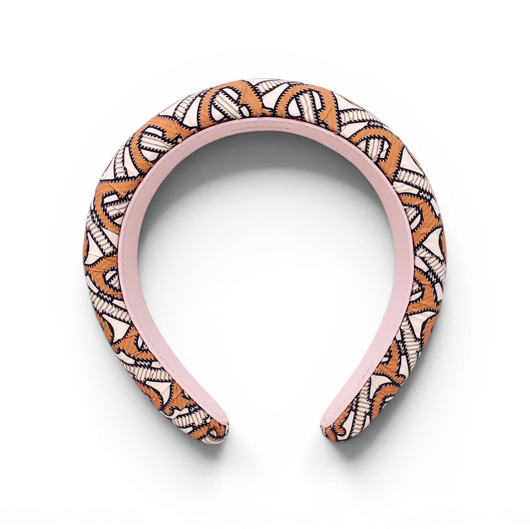 BURBERRY ORANGE MONOGRAM HEADBAND