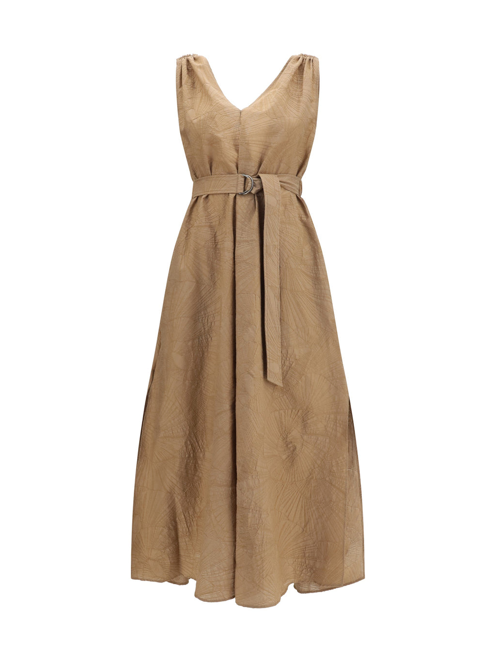 Brunello Cucinelli Women Midi Dress With Floral Motif