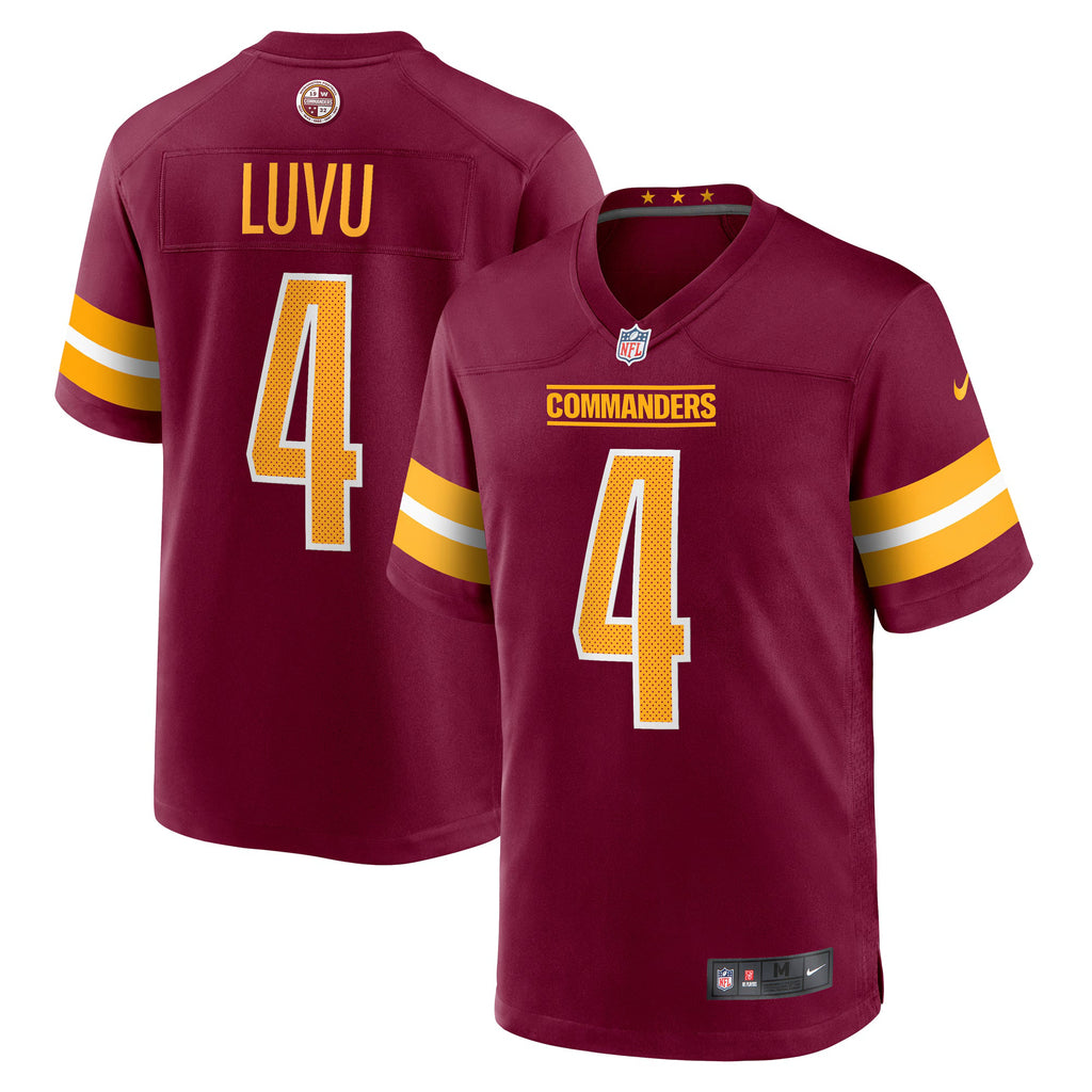 Washington Commanders Frankie Luvu Burgundy Game Jersey