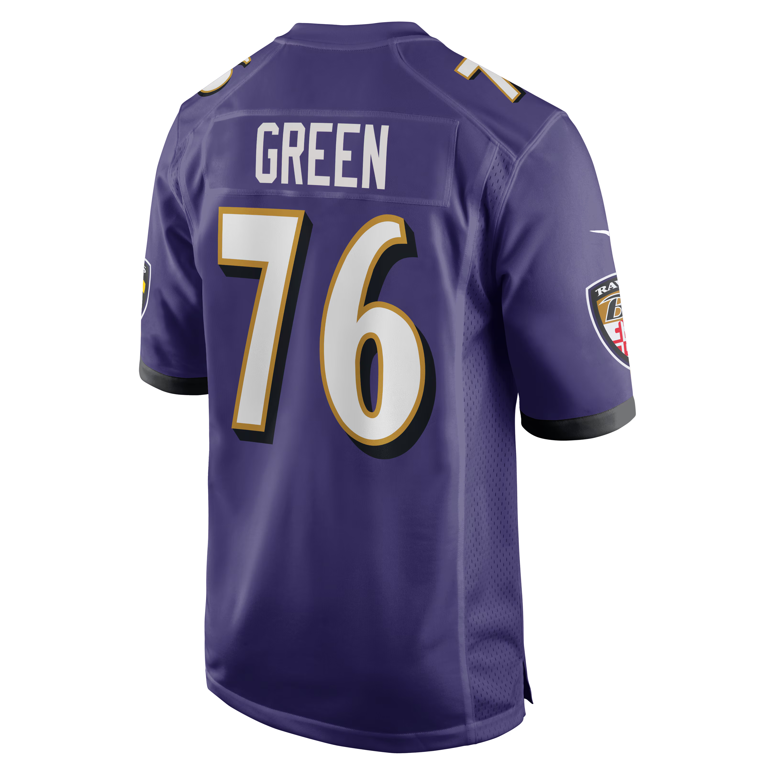 Baltimore Ravens Kenyon Green Purple Team Game Jersey