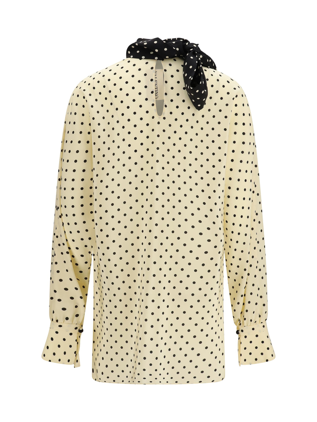 Valentino Women Polka Dot Blouse With Side Bow