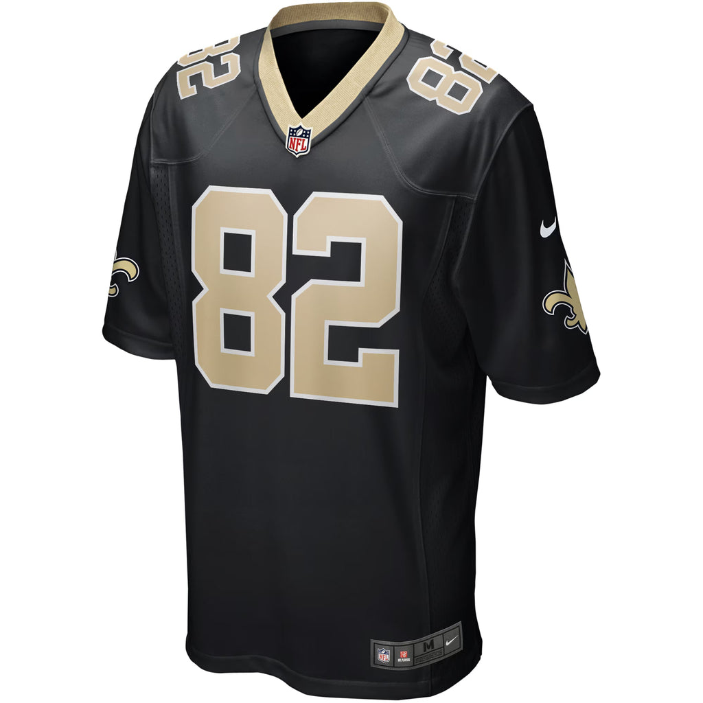 New Orleans Saints Bob Pollard Black Game Retired Player Jersey