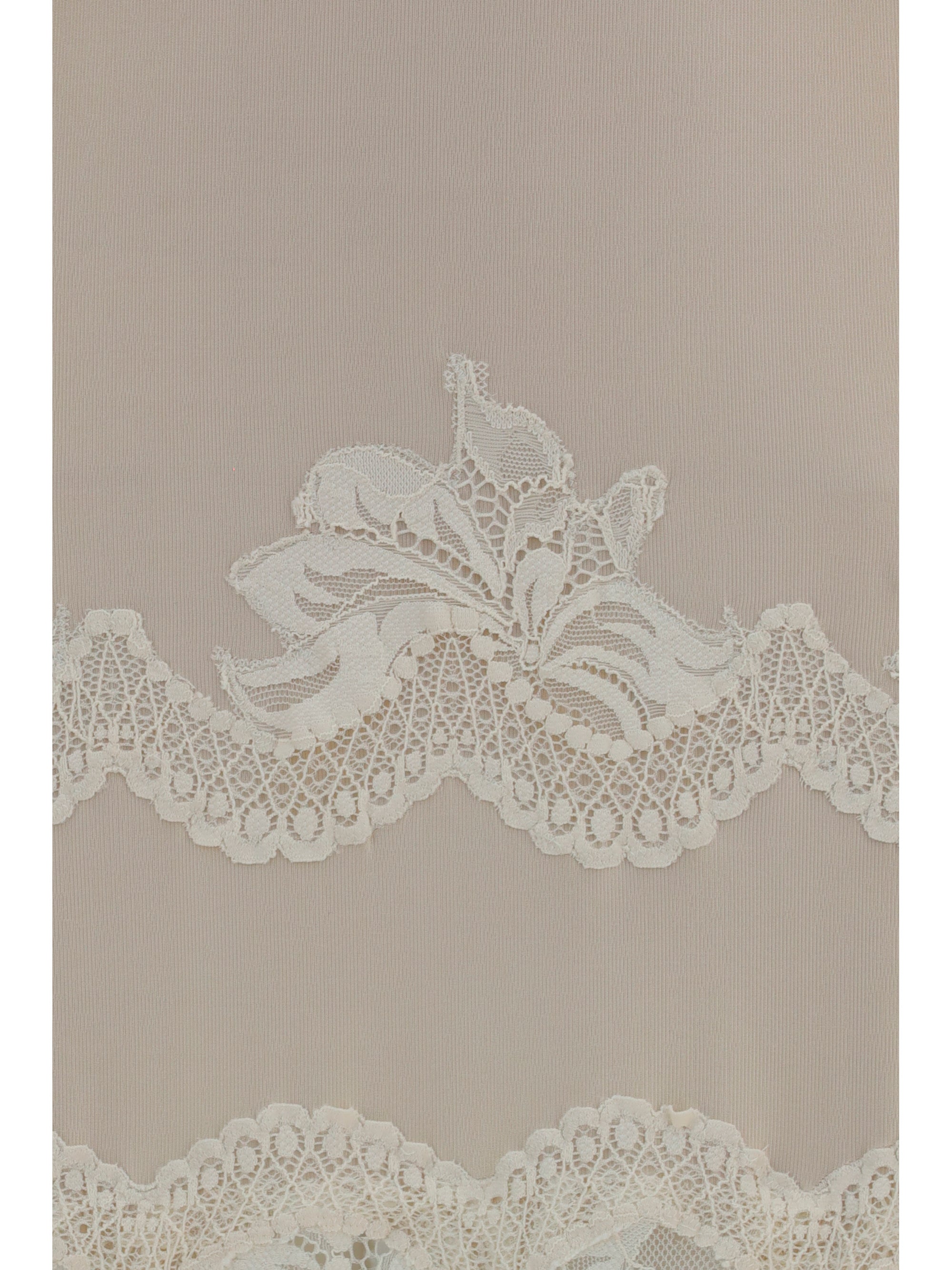 Rabanne Women Long Lace And Jersey Dress
